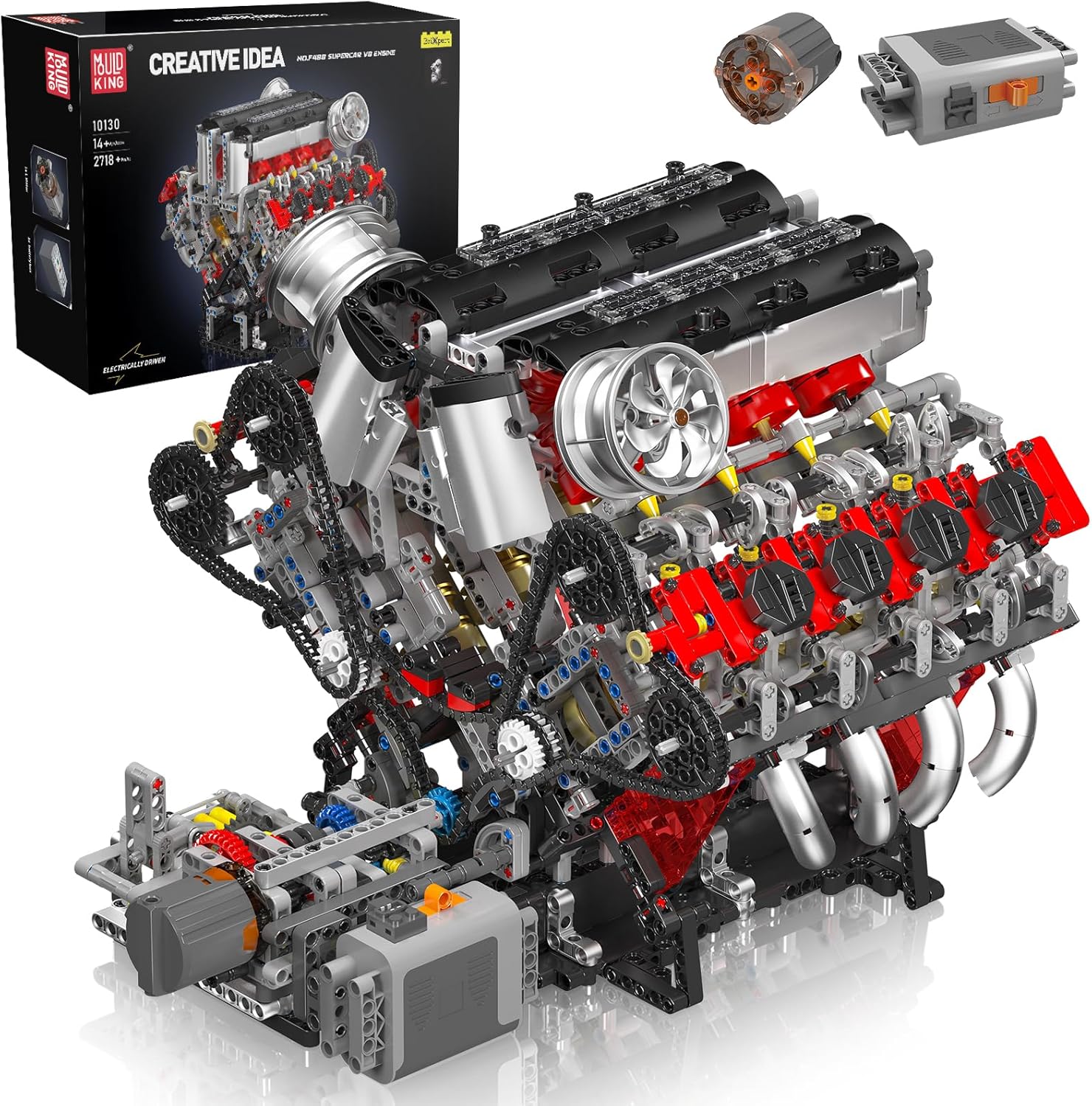 Mould King F488 3.9L V8 Engine - 2718Pcs - Image 2