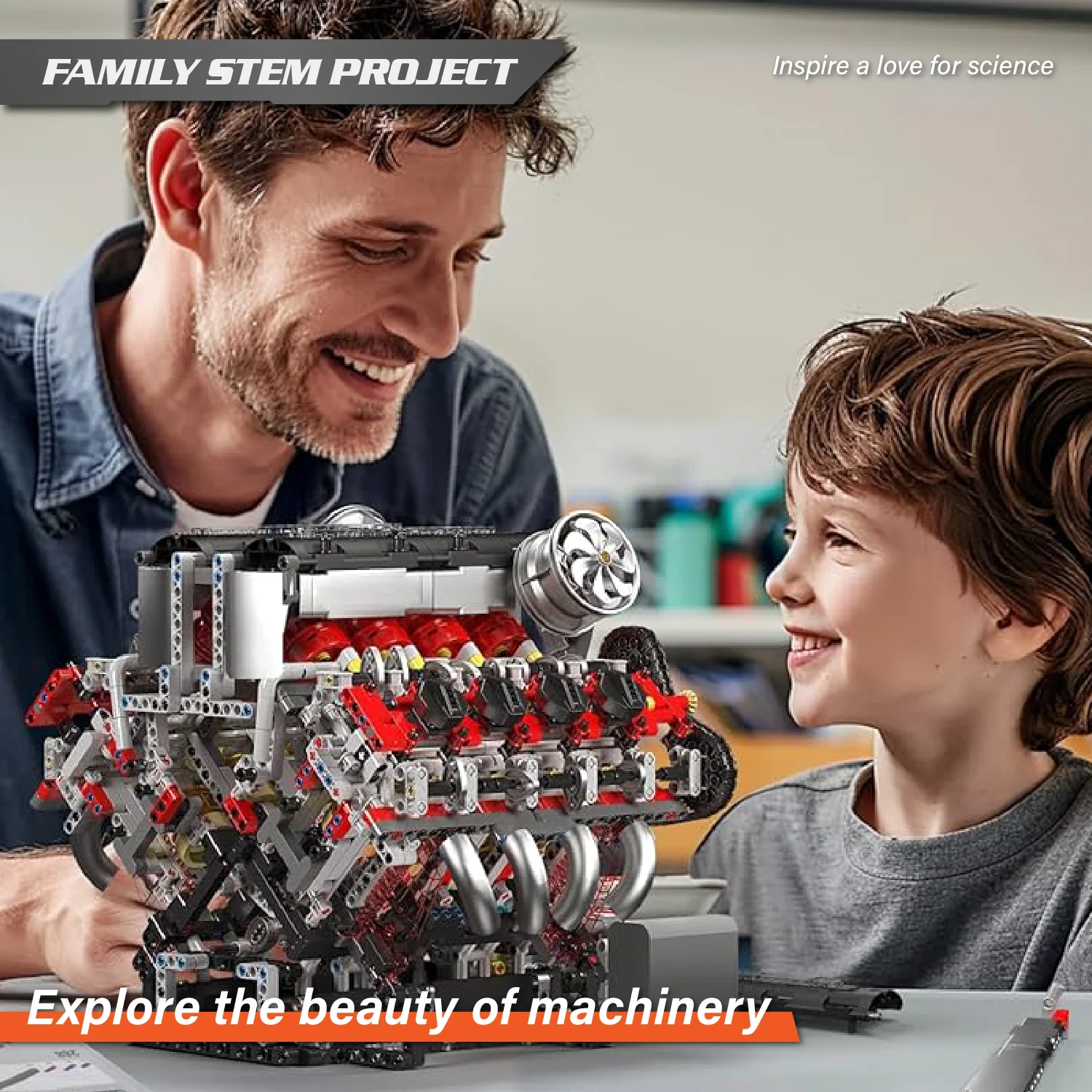 Mould King F488 3.9L V8 Engine - 2718Pcs - Image 4