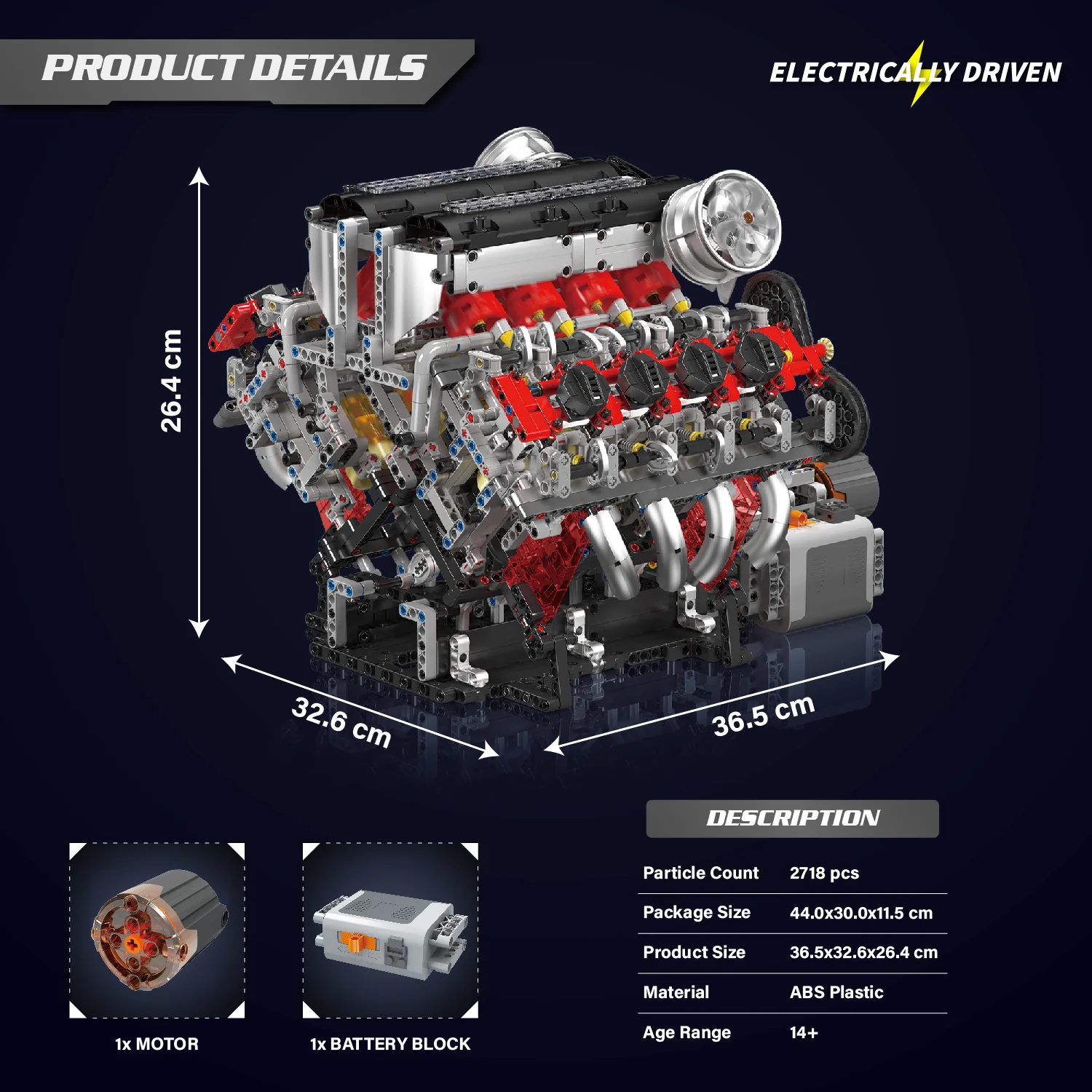 Mould King F488 3.9L V8 Engine - 2718Pcs - Image 5