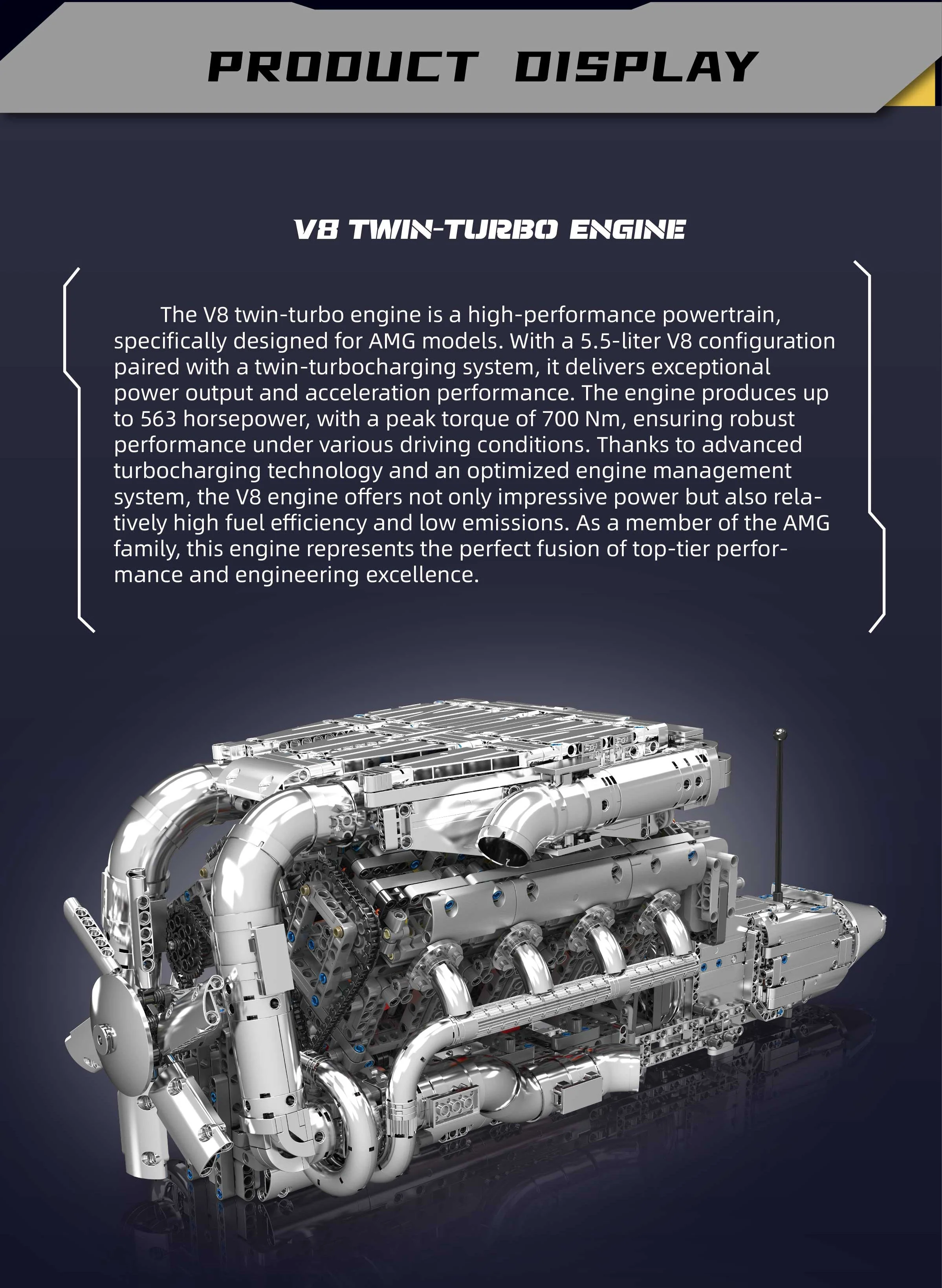 5.5L V8 Twin Turbo Engine - 2899Pcs - Image 9