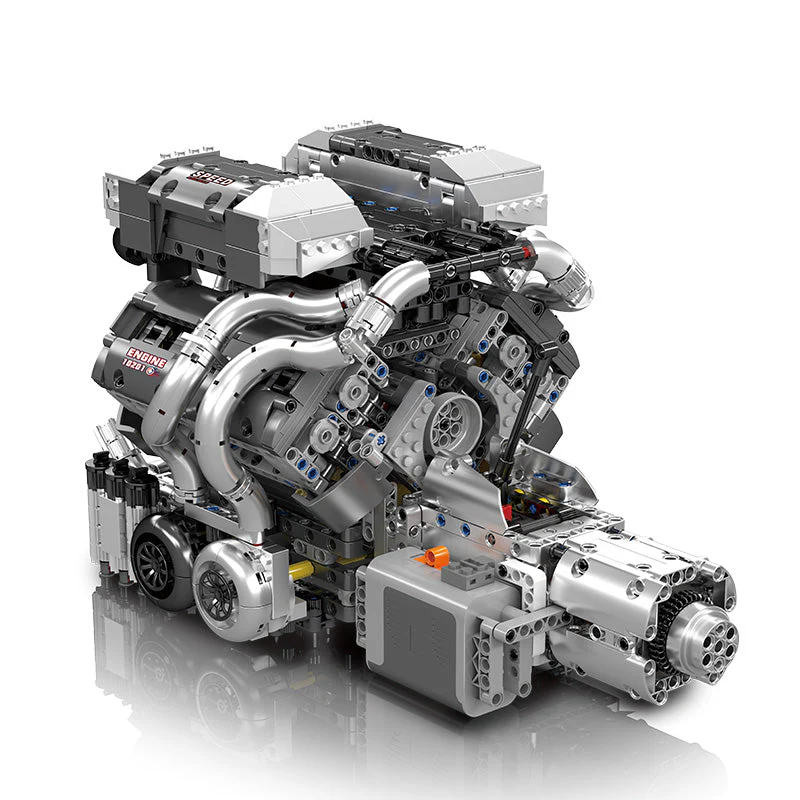 Mould King 8.0L W16 Quad Turbo Engine - 2024Pcs - Image 11