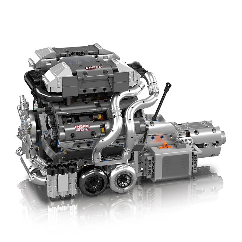 Mould King 8.0L W16 Quad Turbo Engine - 2024Pcs - Image 3