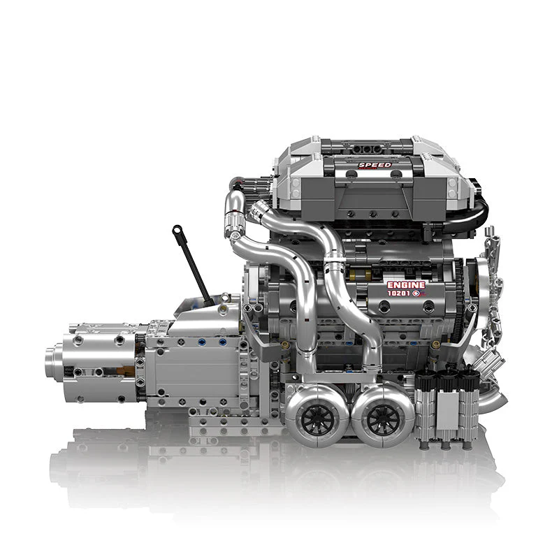 Mould King 8.0L W16 Quad Turbo Engine - 2024Pcs - Image 4
