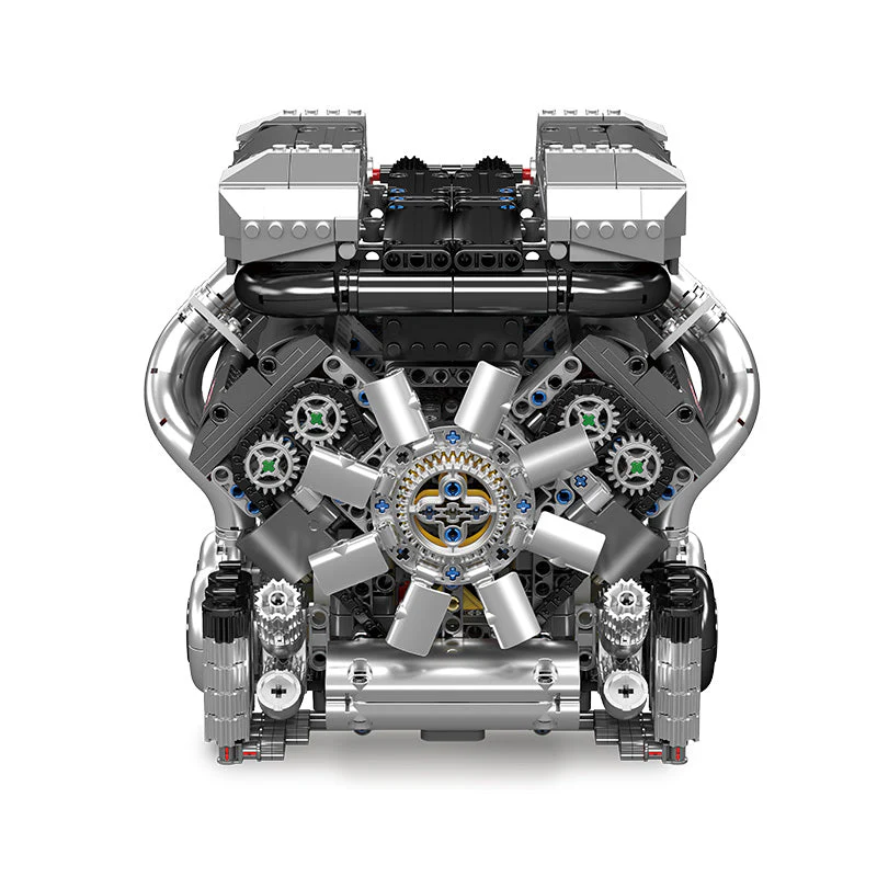 Mould King 8.0L W16 Quad Turbo Engine - 2024Pcs - Image 8