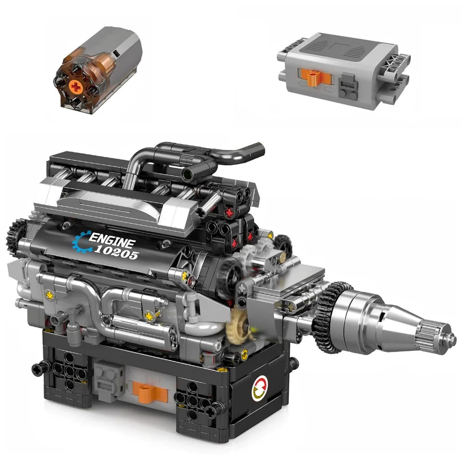 Mould King V12 Engine Building Blocks Luxury Car Engine Model kit 12-Cylinder Engine Building Engineering Toys for Adults (733+PCS)
