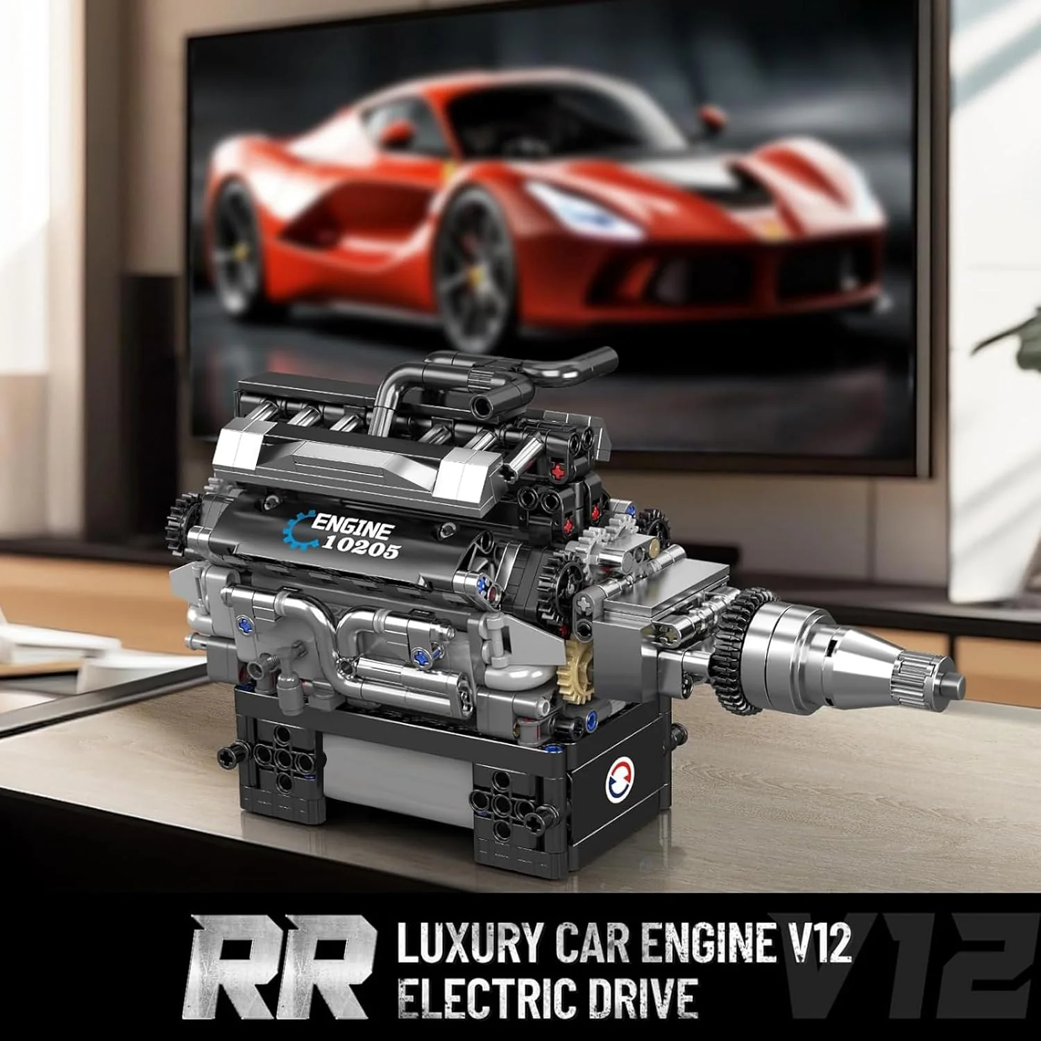 Mould King V12 Engine Building Blocks Luxury Car Engine Model kit 12-Cylinder Engine Building Engineering Toys for Adults (733+PCS) - Image 5