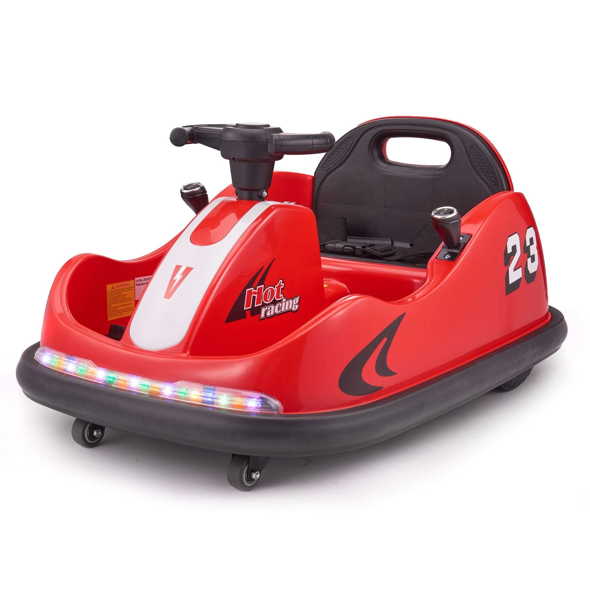 Kids 12V Bumper Car 360° Rotation for Indoor and Outdoor with Remote Control - Image 10