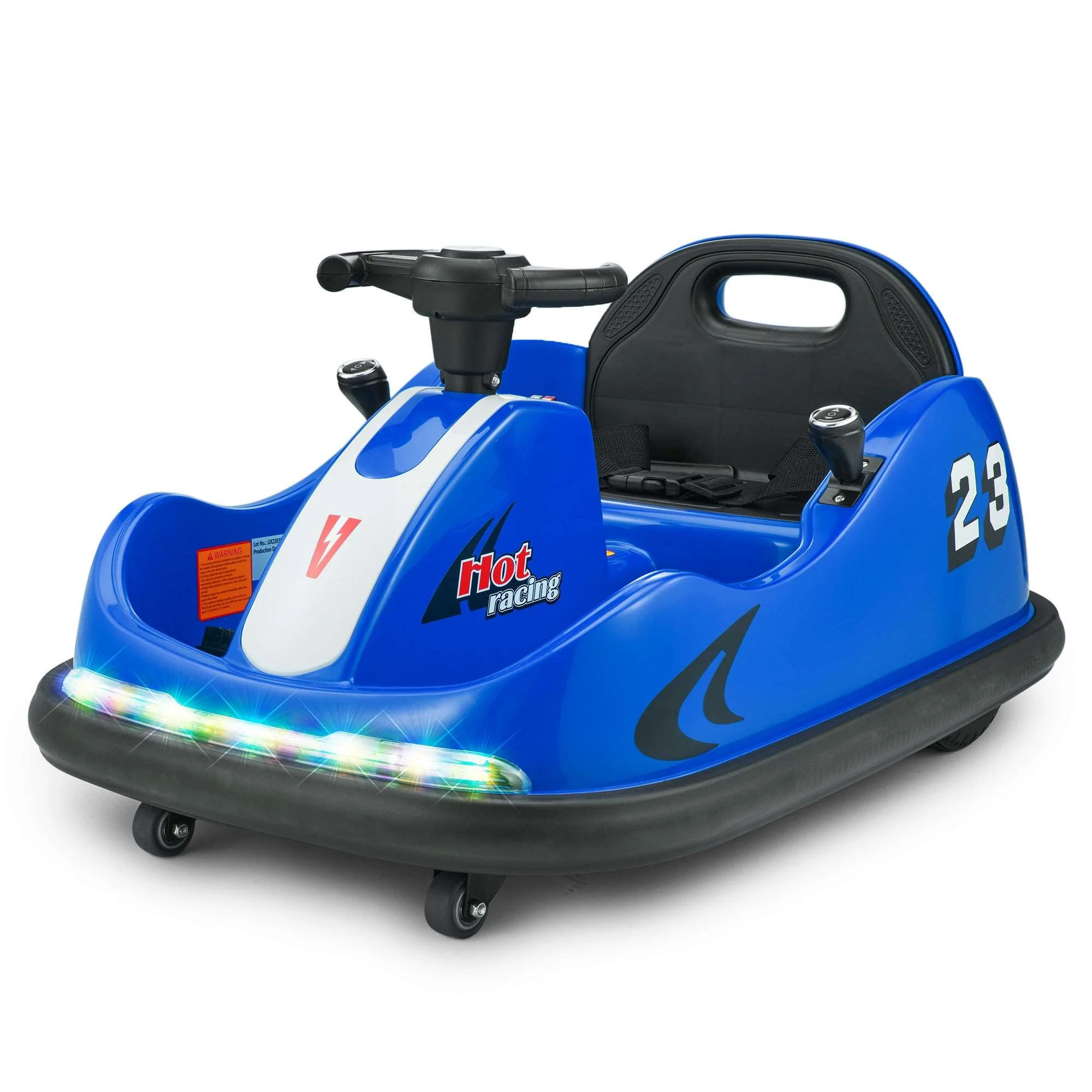 Kids 12V Bumper Car 360° Rotation for Indoor and Outdoor with Remote Control - Image 16