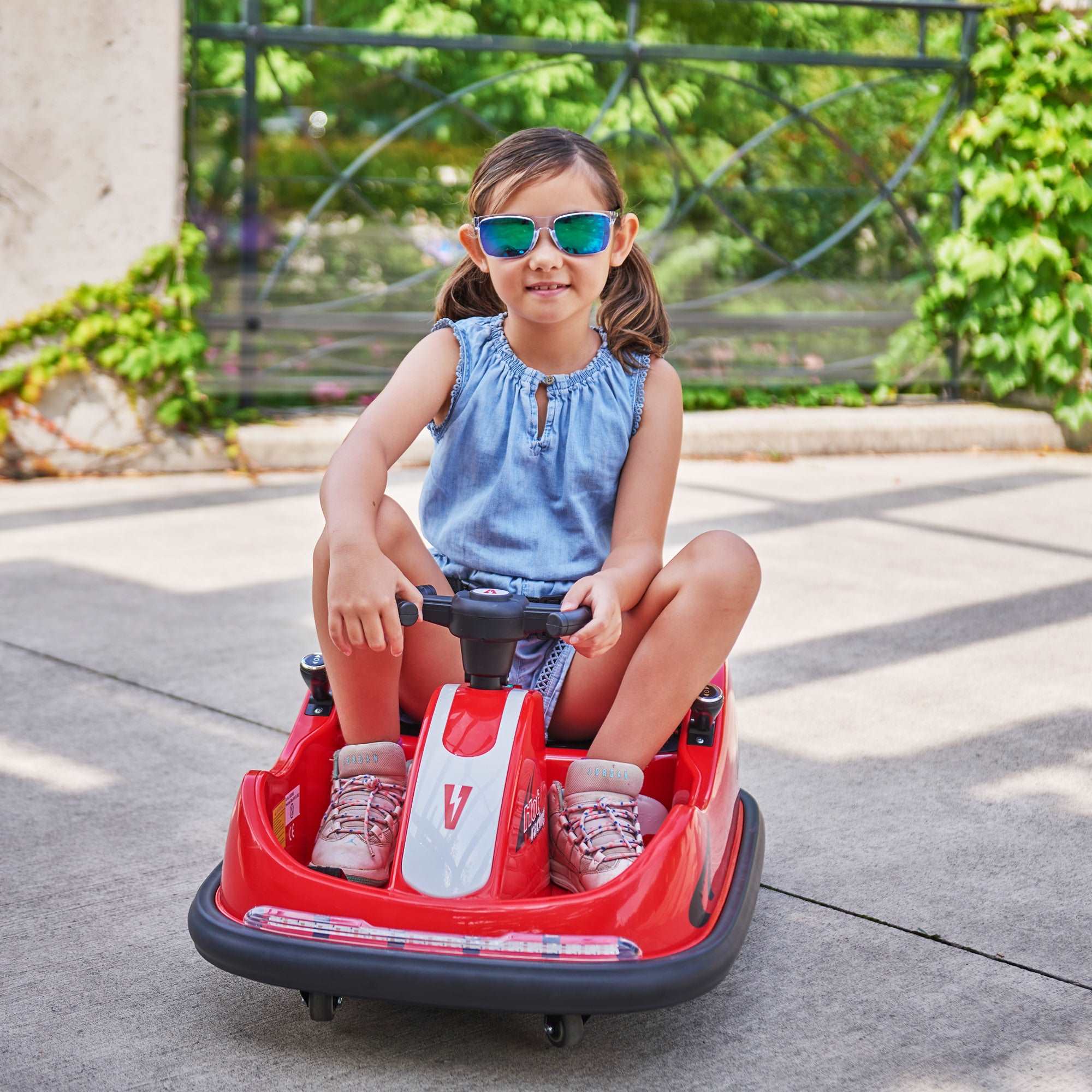 Kids 12V Bumper Car 360° Rotation for Indoor and Outdoor with Remote Control - Image 24