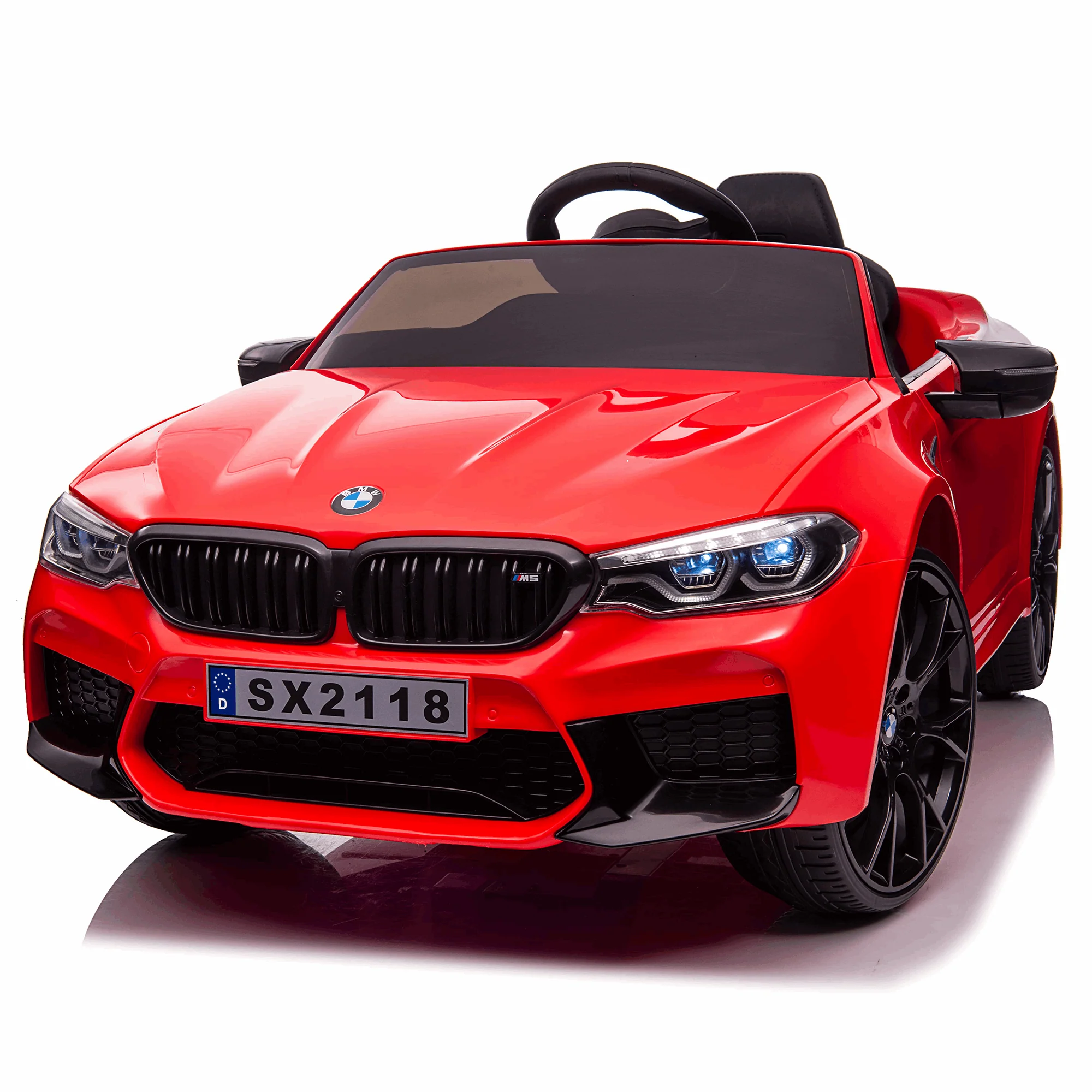 BMW M5 12V Ride on Car with Leather Seat and Remote Control, Licensed - Image 2