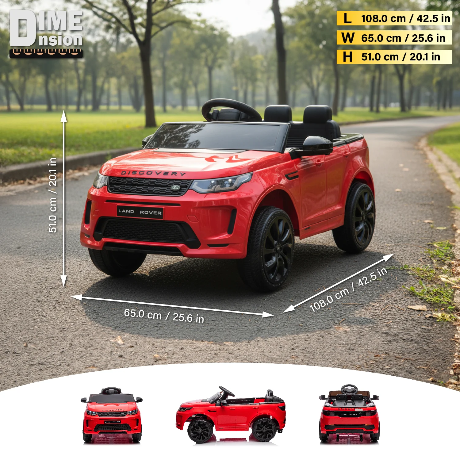 Land Rover Discovery 12V Ride on Car with Open Doors and Remote Control, Licensed - Image 4