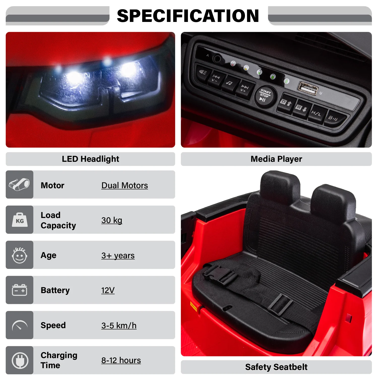Land Rover Discovery 12V Ride on Car with Open Doors and Remote Control, Licensed - Image 7