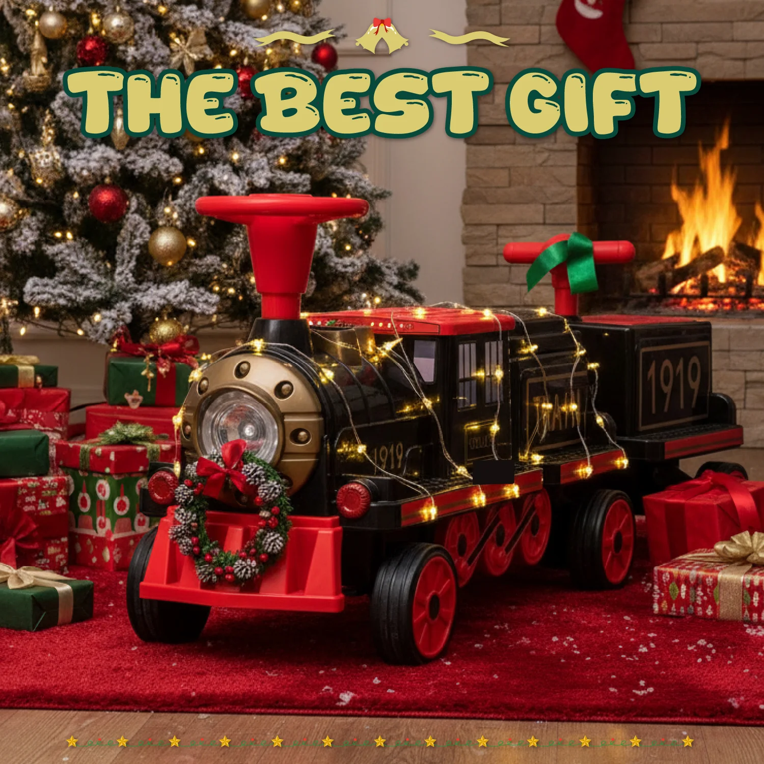Locomotive Train 12V Ride on Train Car Toy for Kids and Parents with Carriage - 2 Seater/2+ Seater - Image 7