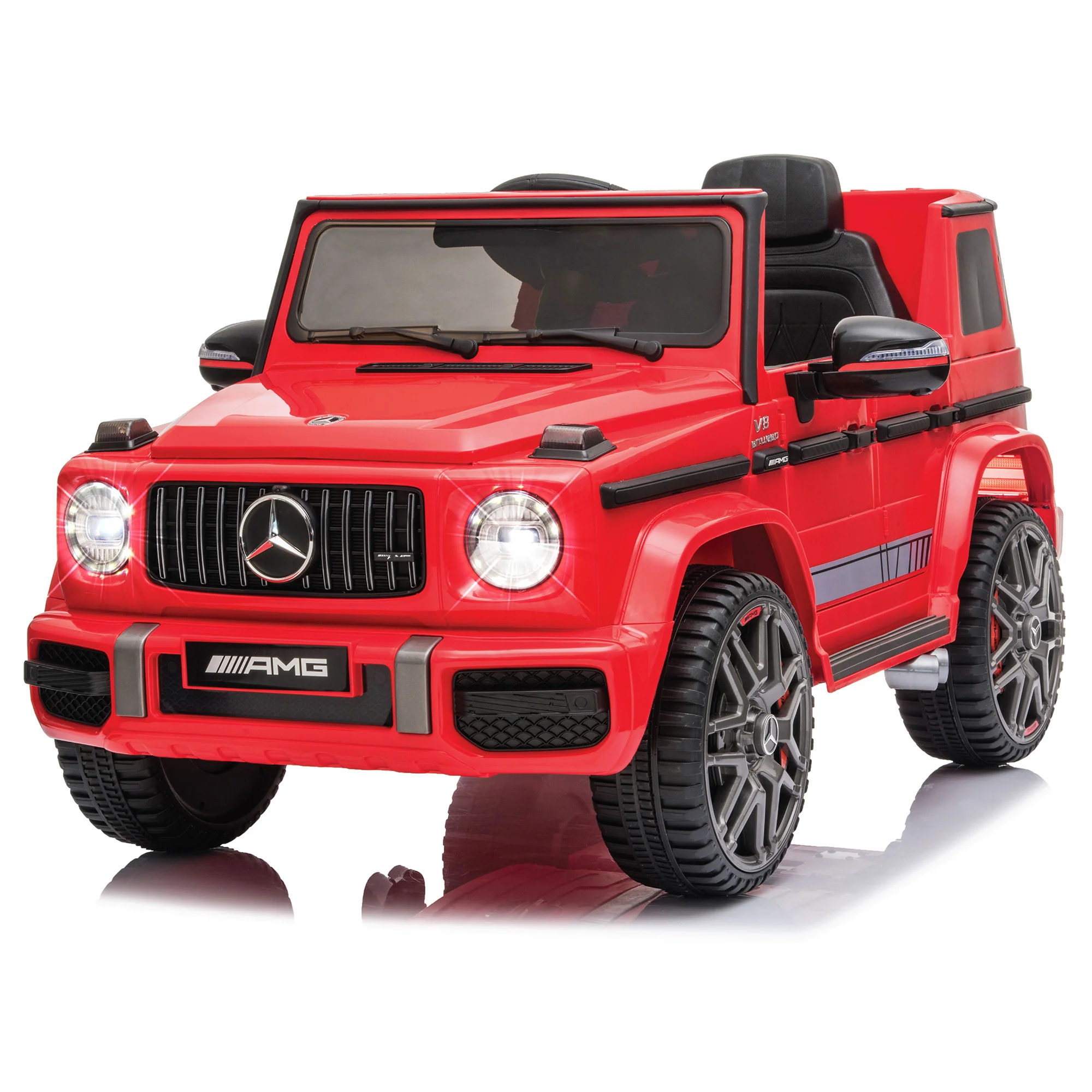 Licensed 12V Mercedes-Benz AMG G63 Kids Ride-On Car with Remote Control & Leather Seat - Image 3