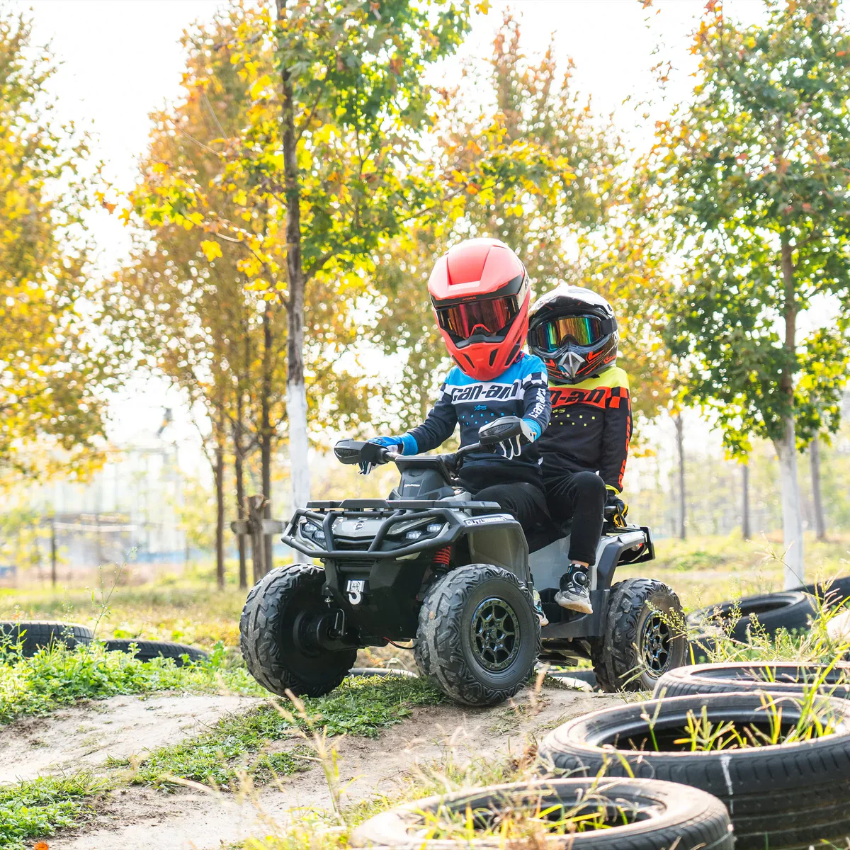24V Licensed BRP Can-Am Outlander 2 Seater Kids Ride-On ATV - Image 3