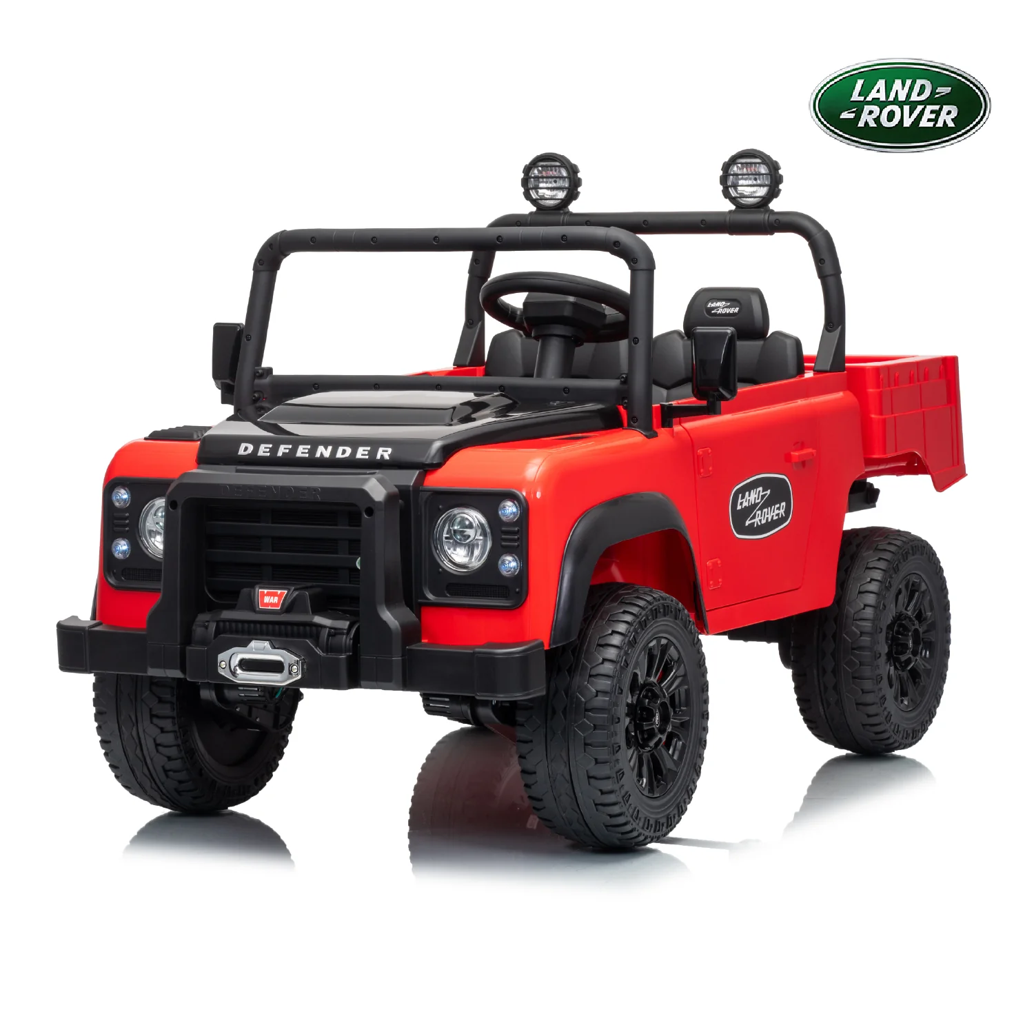Official Licensed Classic Land Rover Defender 24V 2 Seater Kids Ride-On Car with Remote Control - Image 12