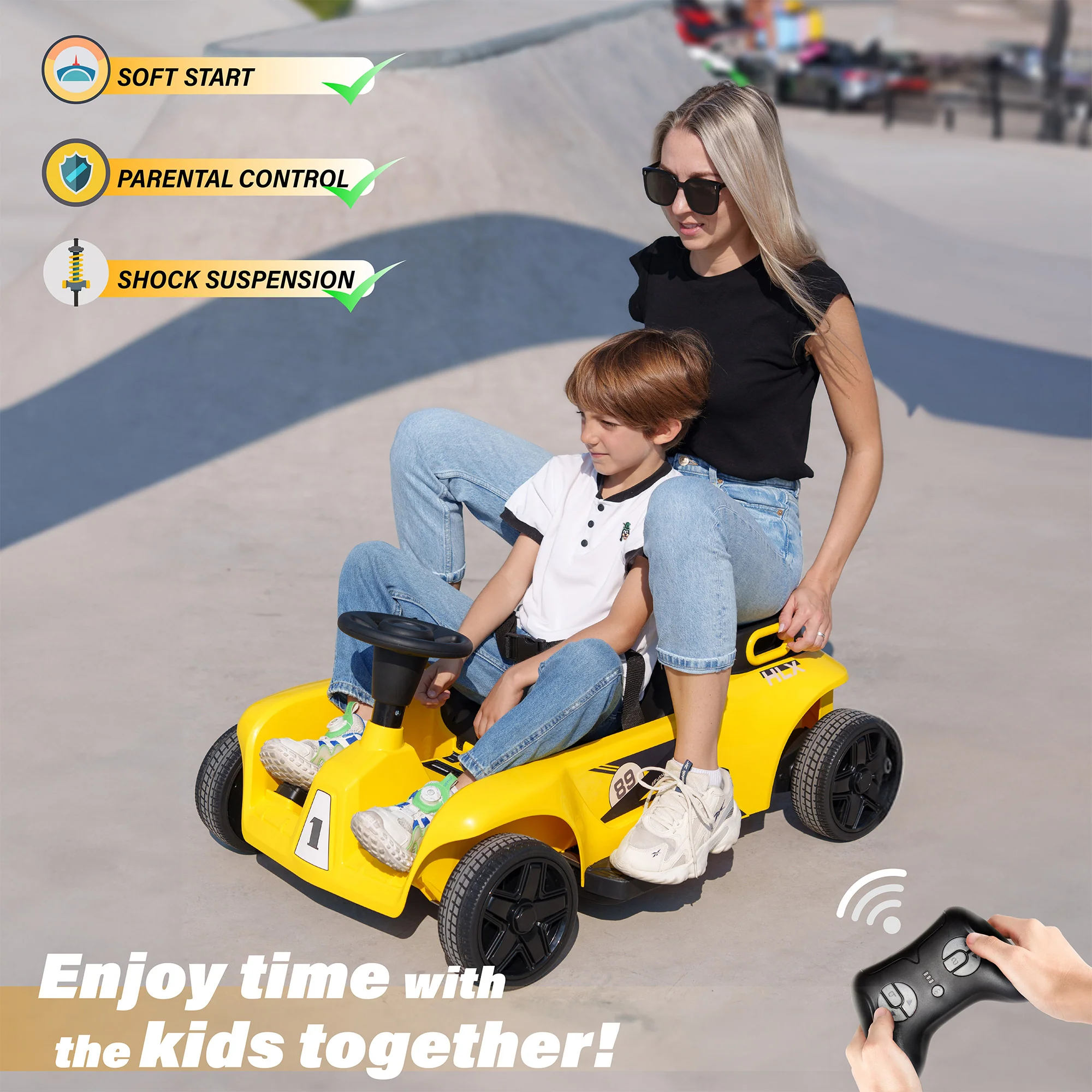 24V 2-Seater Family Car Kids Ride on Car with Remote Control - Image 3