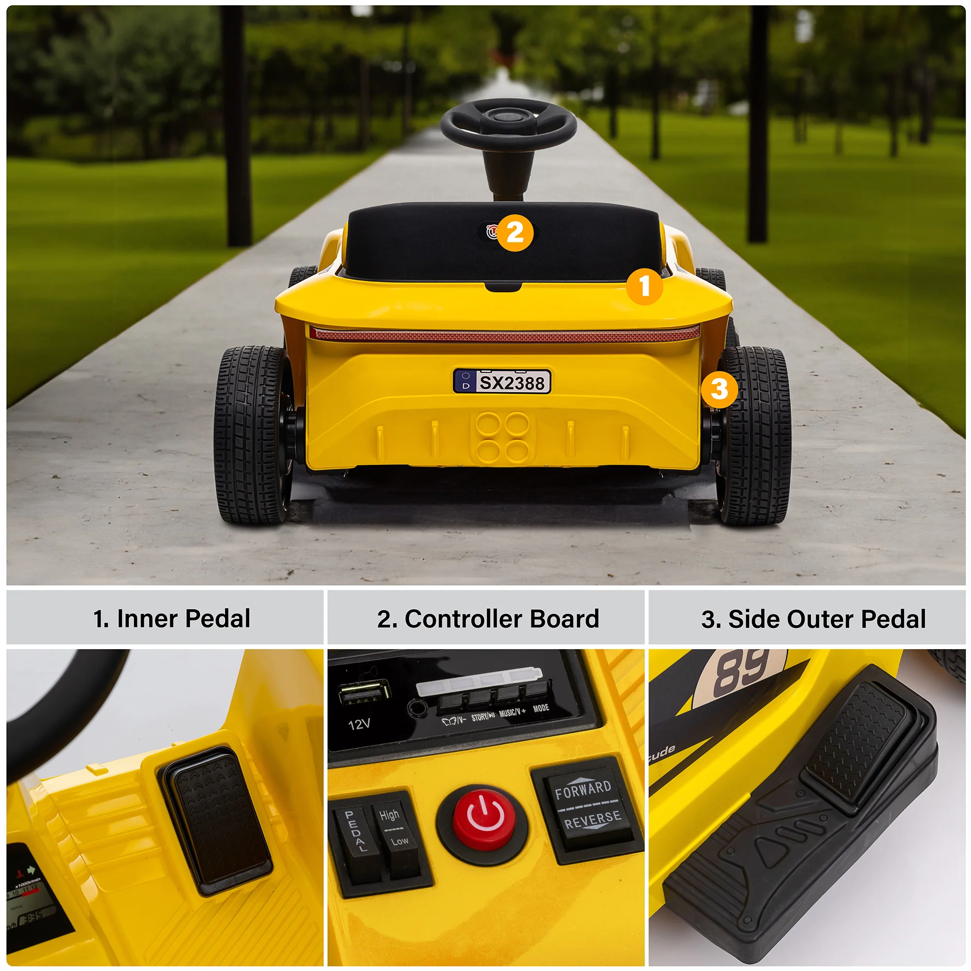 24V 2-Seater Family Car Kids Ride on Car with Remote Control - Image 5