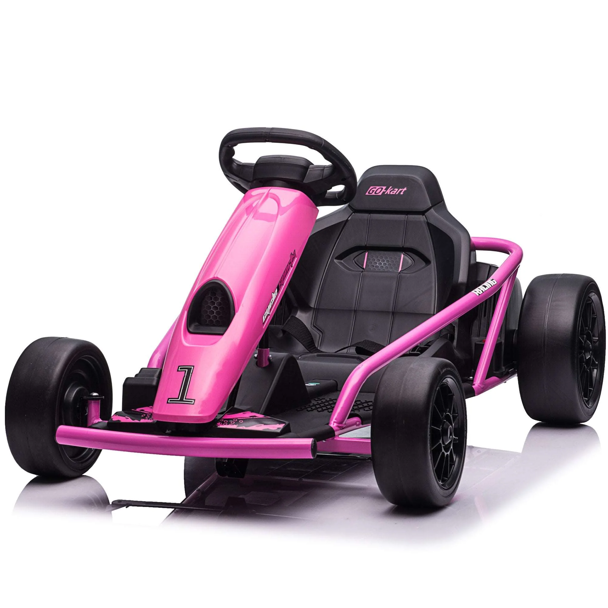 Go Kart 24V High-Speed Outdoor Racer Drifter with Seat Belt [Upgraded Design] - Image 11