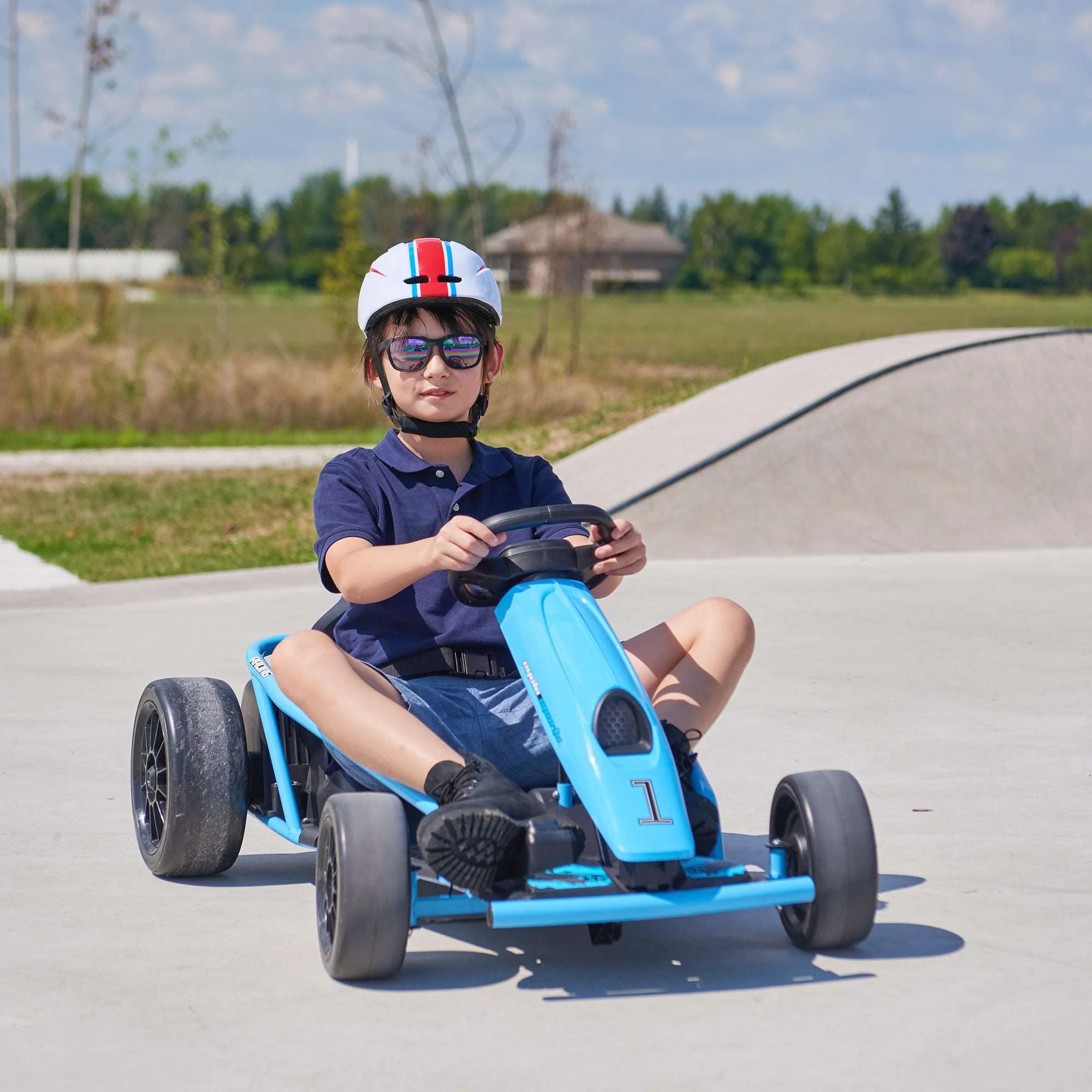 Go Kart 24V High-Speed Outdoor Racer Drifter with Seat Belt [Upgraded Design] - Image 16