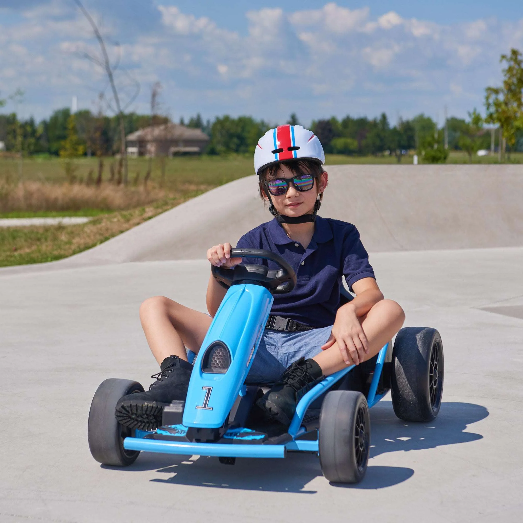 Go Kart 24V High-Speed Outdoor Racer Drifter with Seat Belt [Upgraded Design] - Image 18