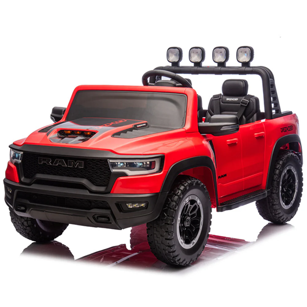 Voltz Toys Licensed RAM 1500 RHO 2 Seater Electric Car, 24V Ride on Car for Big Kids with Remote Control, EVA Tires, Toddler Ride on Toy w/4 Wheels Suspension, LED Lights, Soft Start Function - Image 11
