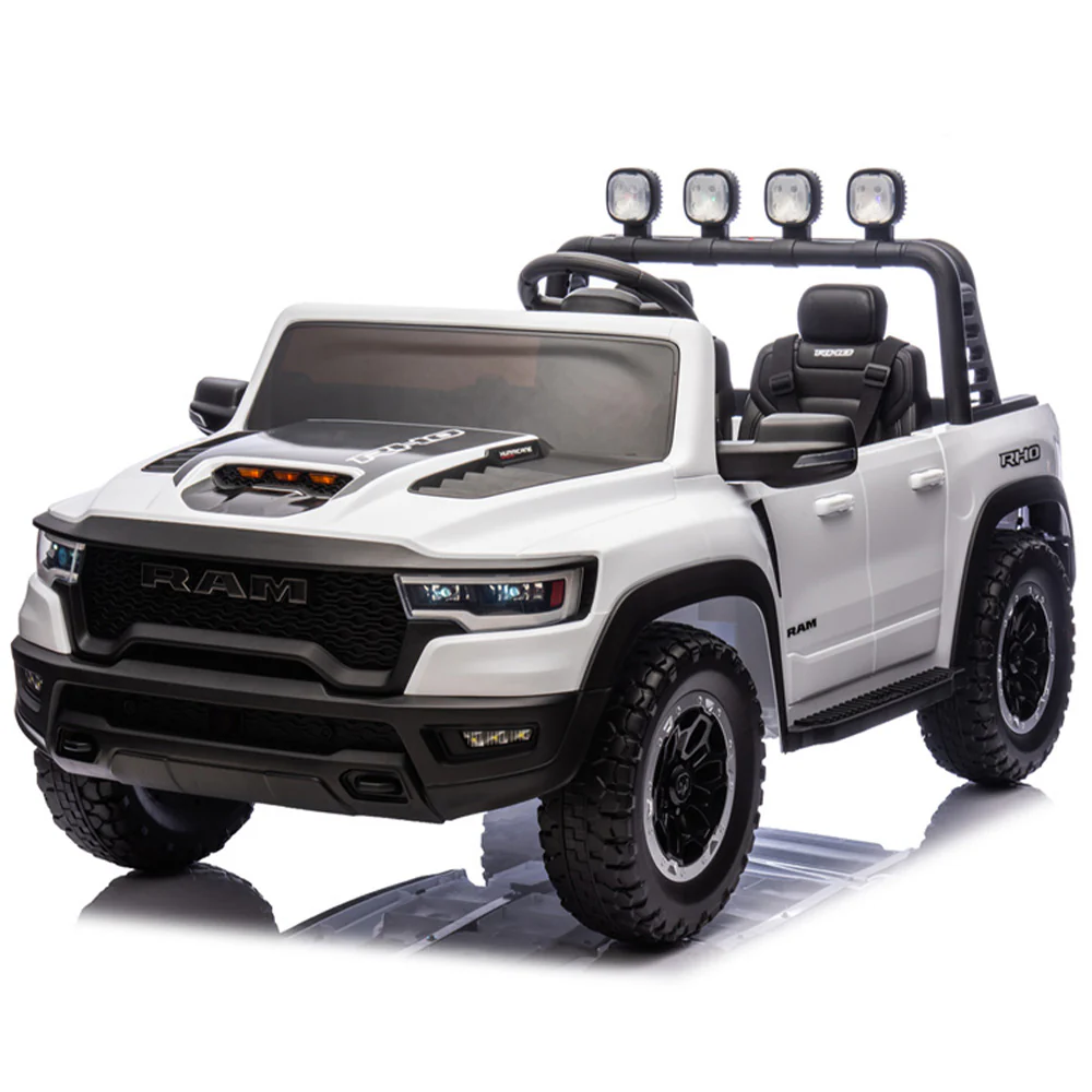 Voltz Toys Licensed RAM 1500 RHO 2 Seater Electric Car, 24V Ride on Car for Big Kids with Remote Control, EVA Tires, Toddler Ride on Toy w/4 Wheels Suspension, LED Lights, Soft Start Function - Image 13