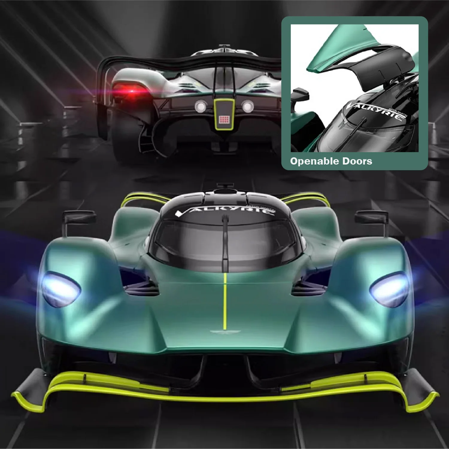 Aston Martin Valkyrie AMR Pro RC Car 1/14 Scale Licensed Remote Control Toy Car by Rastar - Image 9