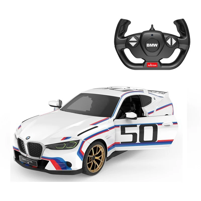 BMW 3.0 CSL RC Car 1/14 Scale Licensed Remote Control Toy Car by Rastar