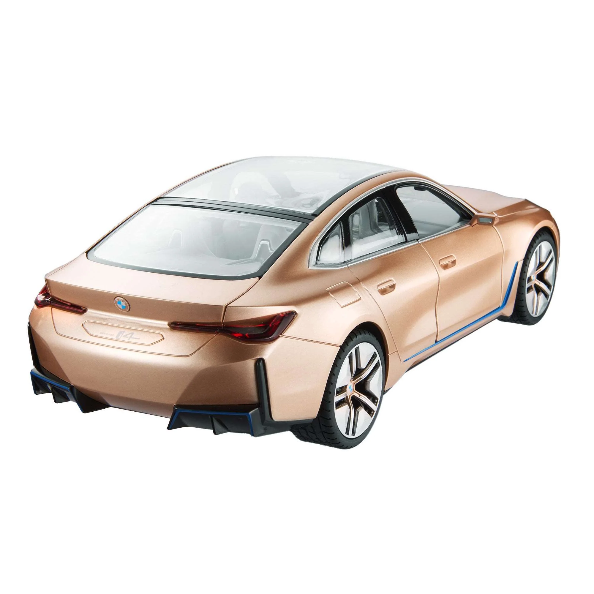 BMW i4 RC Car 1/14 Scale Licensed Remote Control Toy Car with Open Doors and Working Interior Lights by Rastar - Image 3