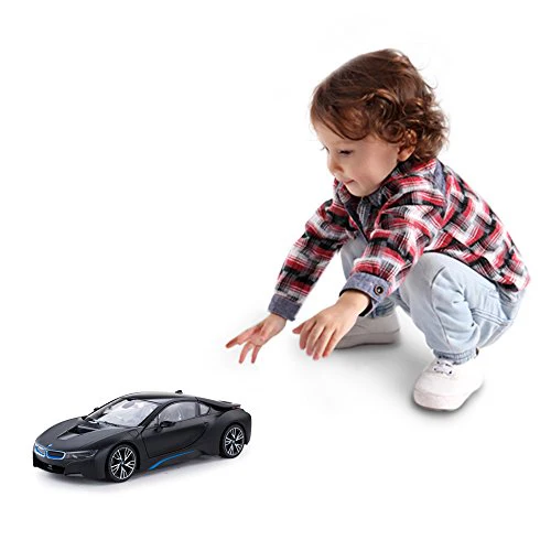 BMW i8 RC Car 1/14 Scale Licensed Remote Control Toy Car with Open Doors and Working Lights by Rastar - Image 9