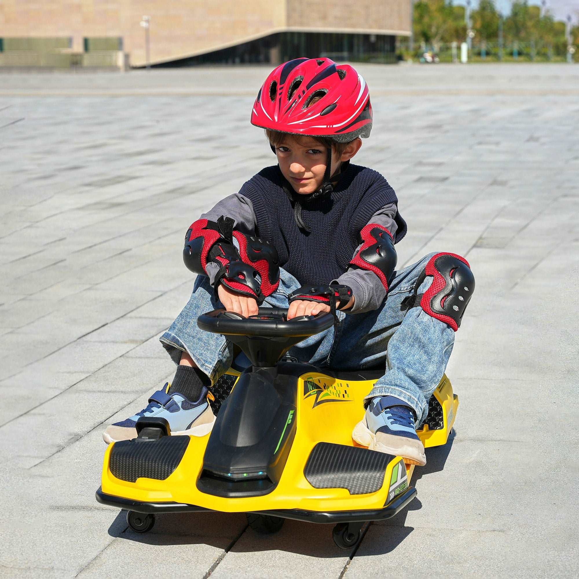 Brushless 24V Go Kart, ThunderDrift™ High-Speed Outdoor Drifter with Variable Speed Throttle and Bonus Protective Gears - Image 13