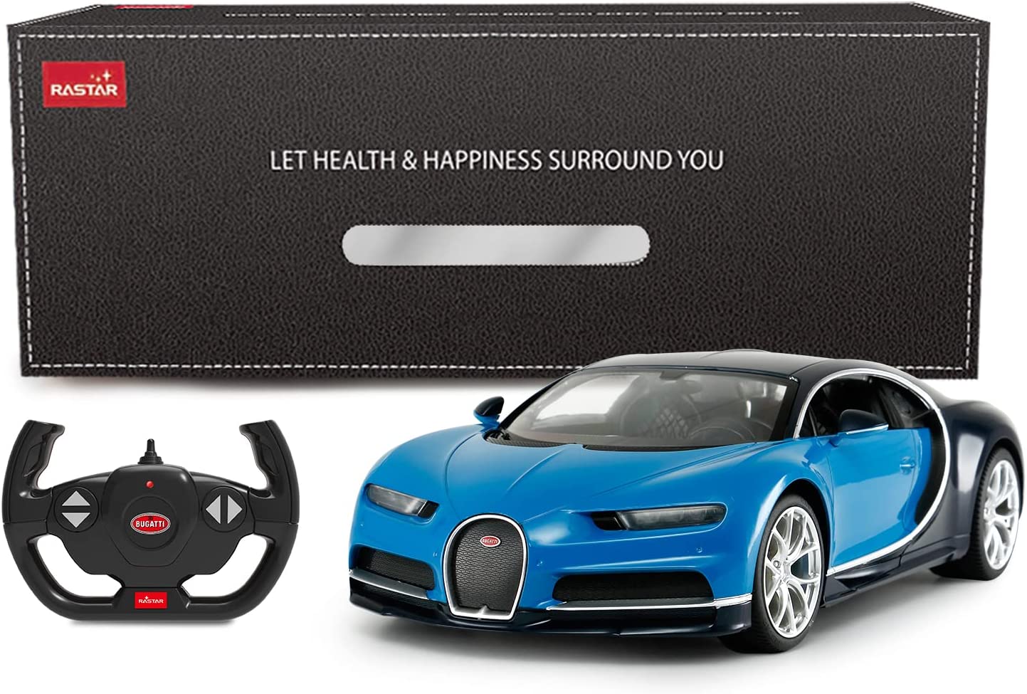 Bugatti Chiron RC Car 1/14 Scale Licensed Remote Control Toy Car with Working Lights by Rastar - Image 12