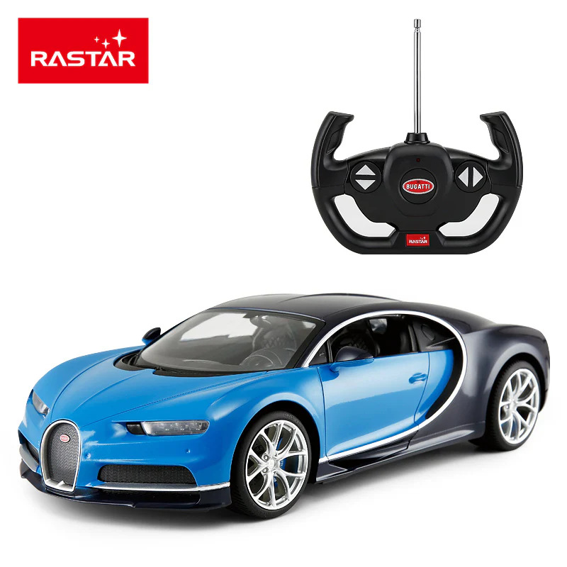 Bugatti Chiron RC Car 1/14 Scale Licensed Remote Control Toy Car with Working Lights by Rastar - Image 3