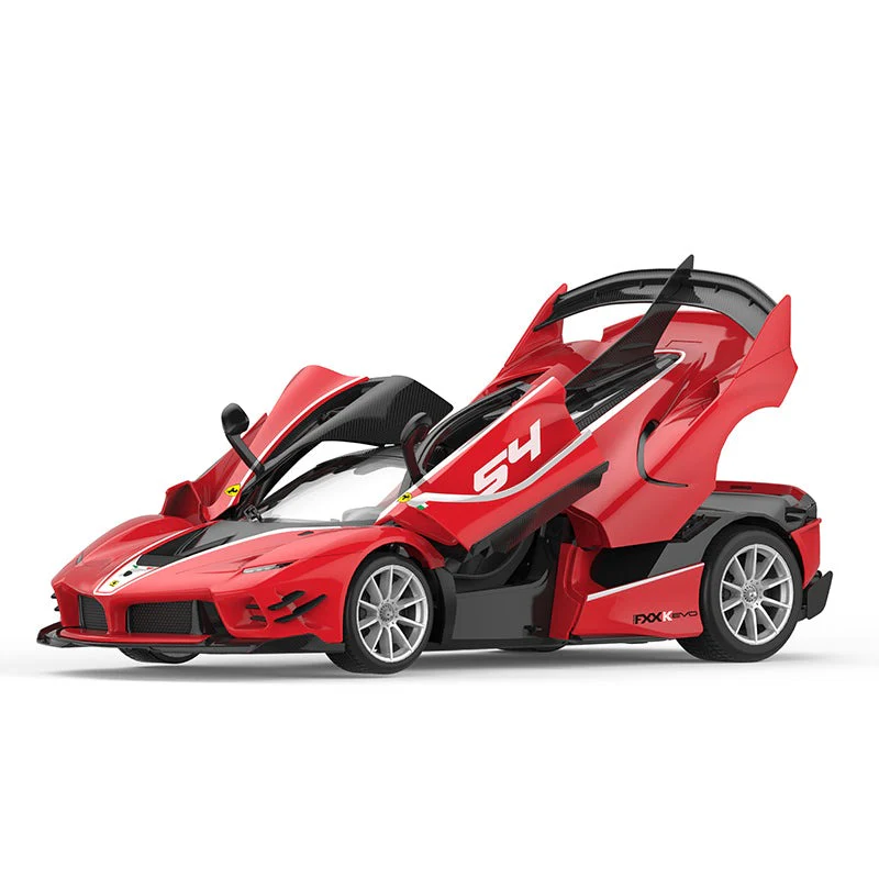 Ferrari FXXK EVO 1/18 Scale DIY Building Kit Licensed with Remote Control and Customization Stickers by Rastar, 92pcs - Image 5