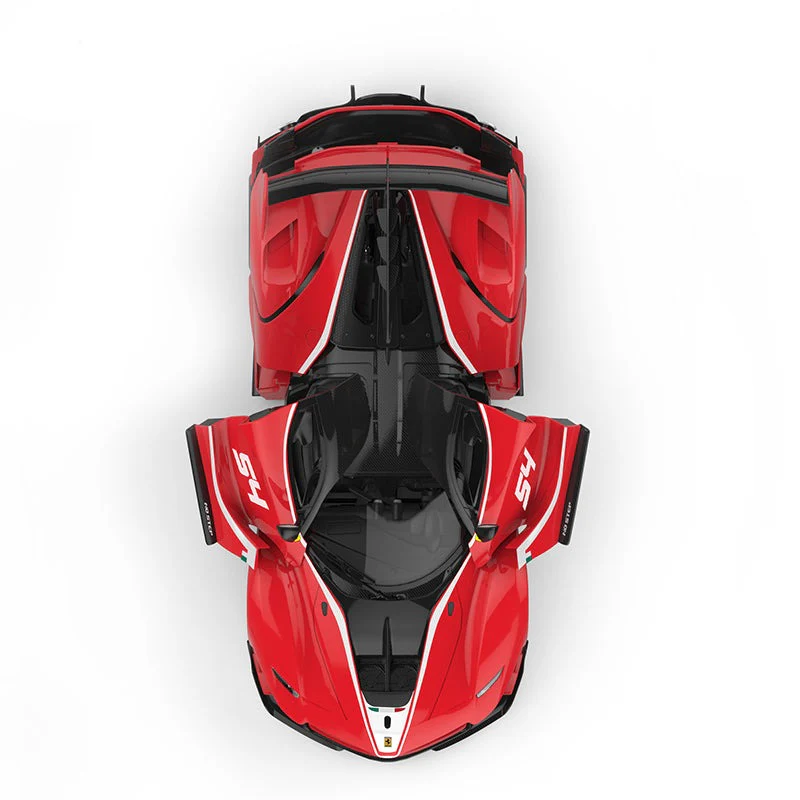 Ferrari FXXK EVO 1/18 Scale DIY Building Kit Licensed with Remote Control and Customization Stickers by Rastar, 92pcs - Image 7