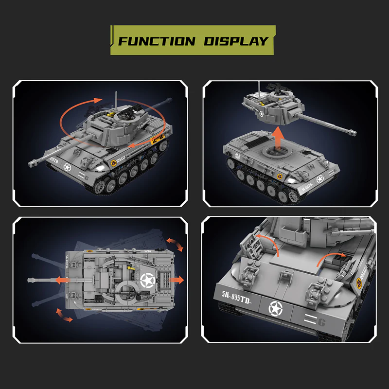 MouldKing M18 Hellcat Tank Destroyer Brick - Image 3