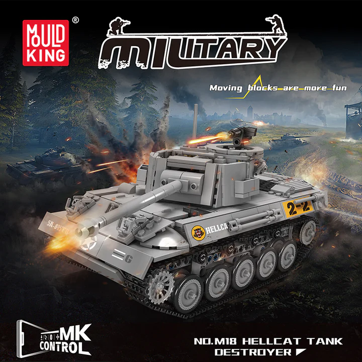 MouldKing M18 Hellcat Tank Destroyer Brick - Image 4