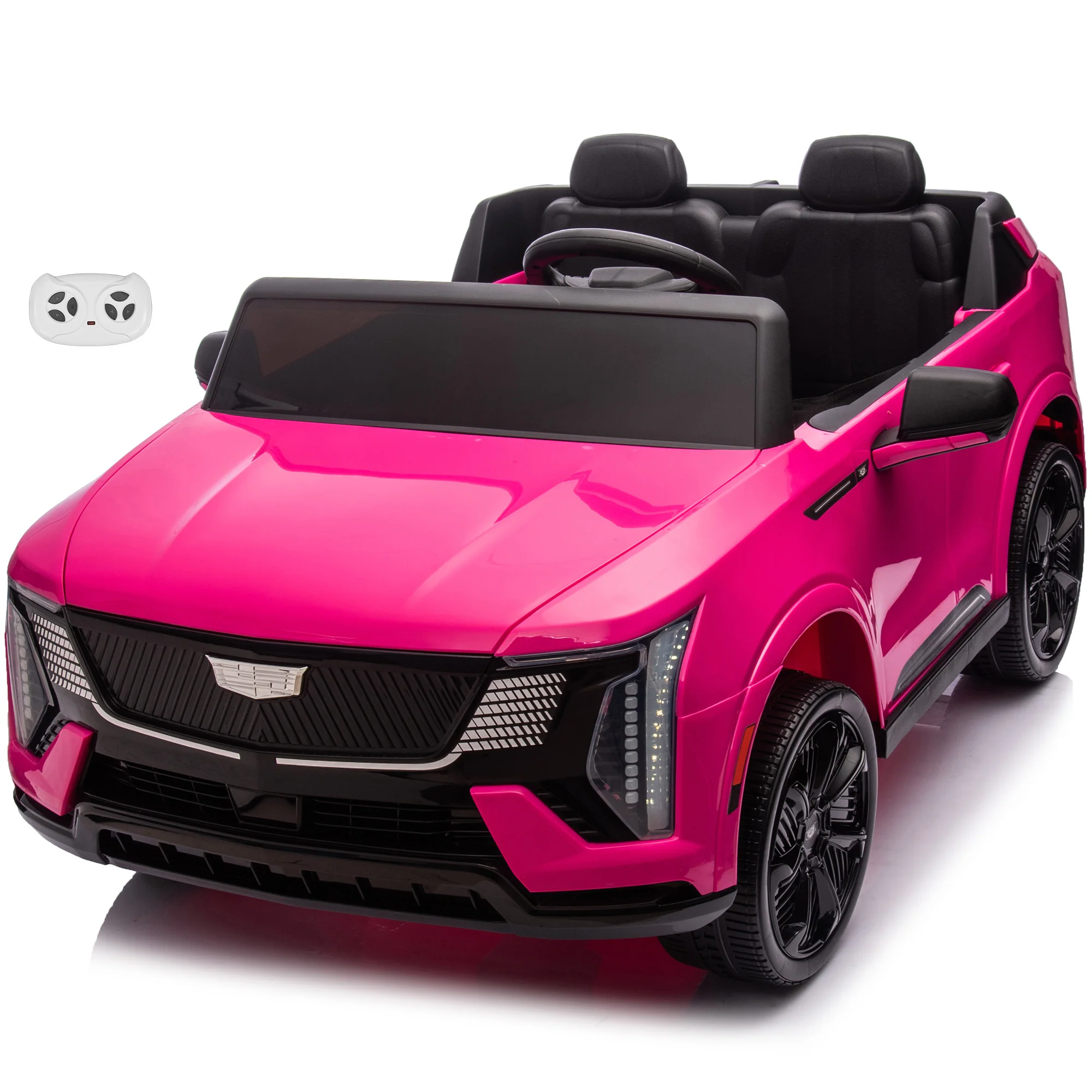 Cadillac Escalade IQ 24V 2 Seater Kids Ride On Car with Remote Control, EVA Quiet Tires, Open Doors, LED Lights & Music - Image 10