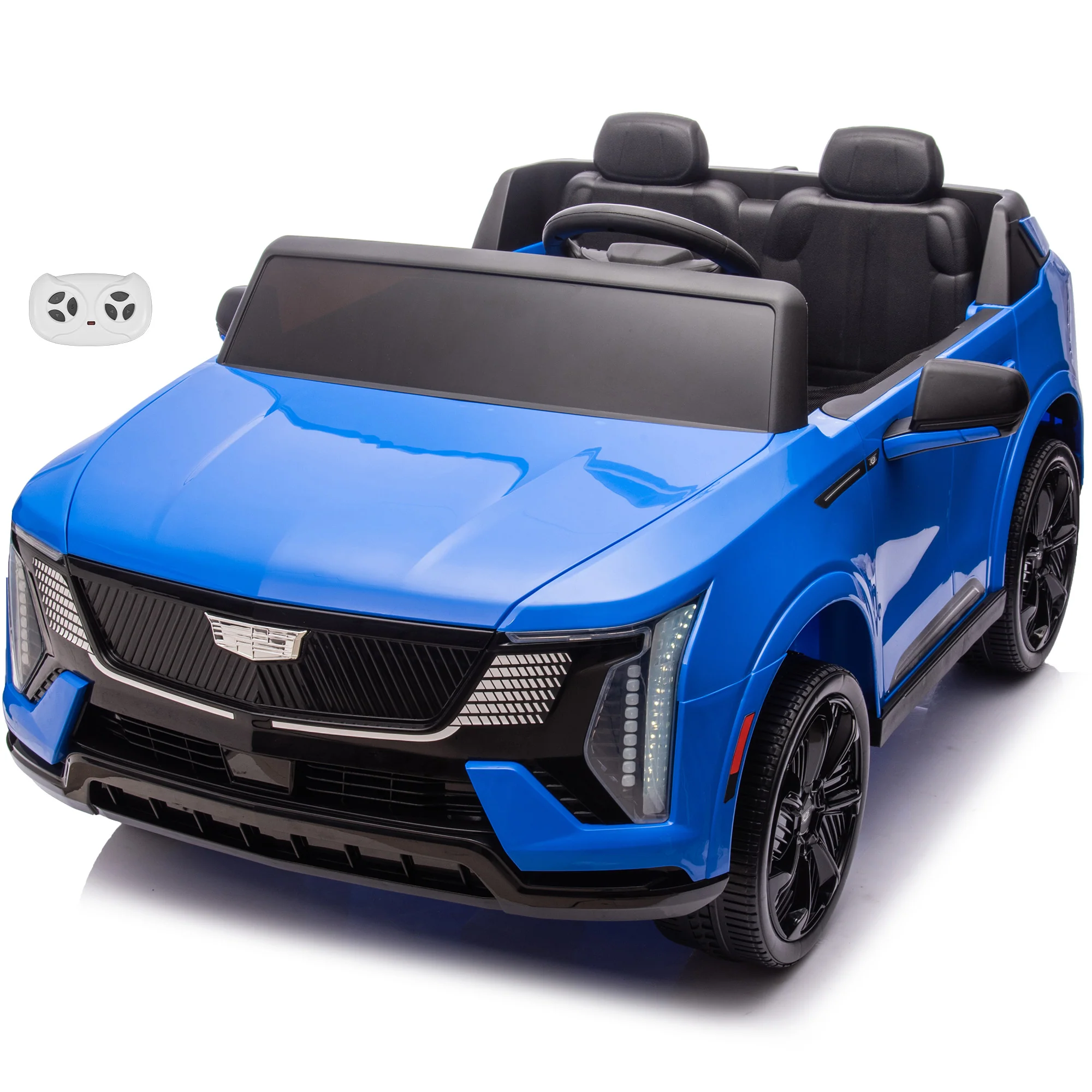 Cadillac Escalade IQ 24V 2 Seater Kids Ride On Car with Remote Control, EVA Quiet Tires, Open Doors, LED Lights & Music - Image 8
