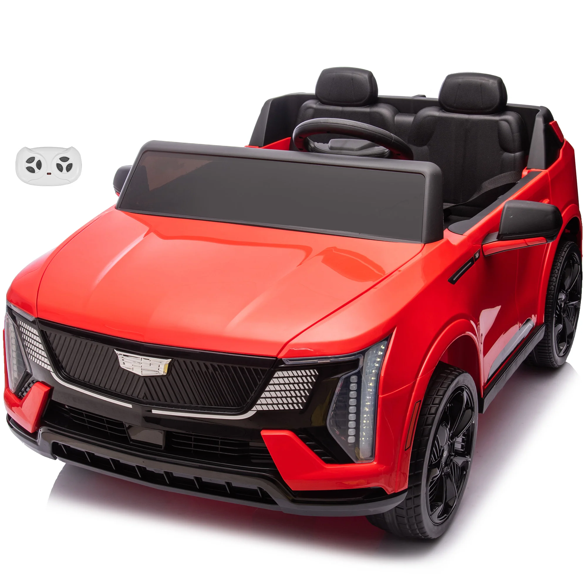 Cadillac Escalade IQ 24V 2 Seater Kids Ride On Car with Remote Control, EVA Quiet Tires, Open Doors, LED Lights & Music - Image 9