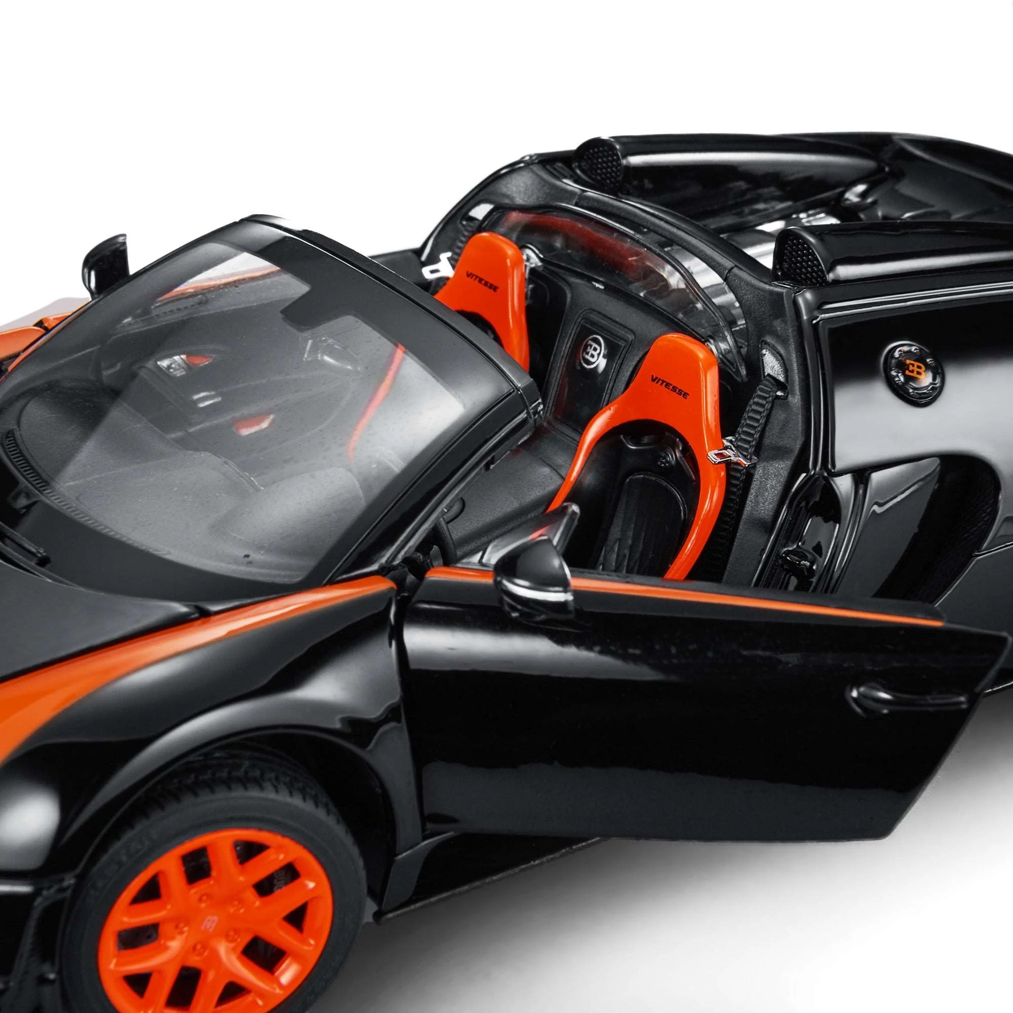 Bugatti Veyron 16.4 Diecast Car 1/18 Scale Licensed Toy Car with Open Doors by Rastar - Image 10