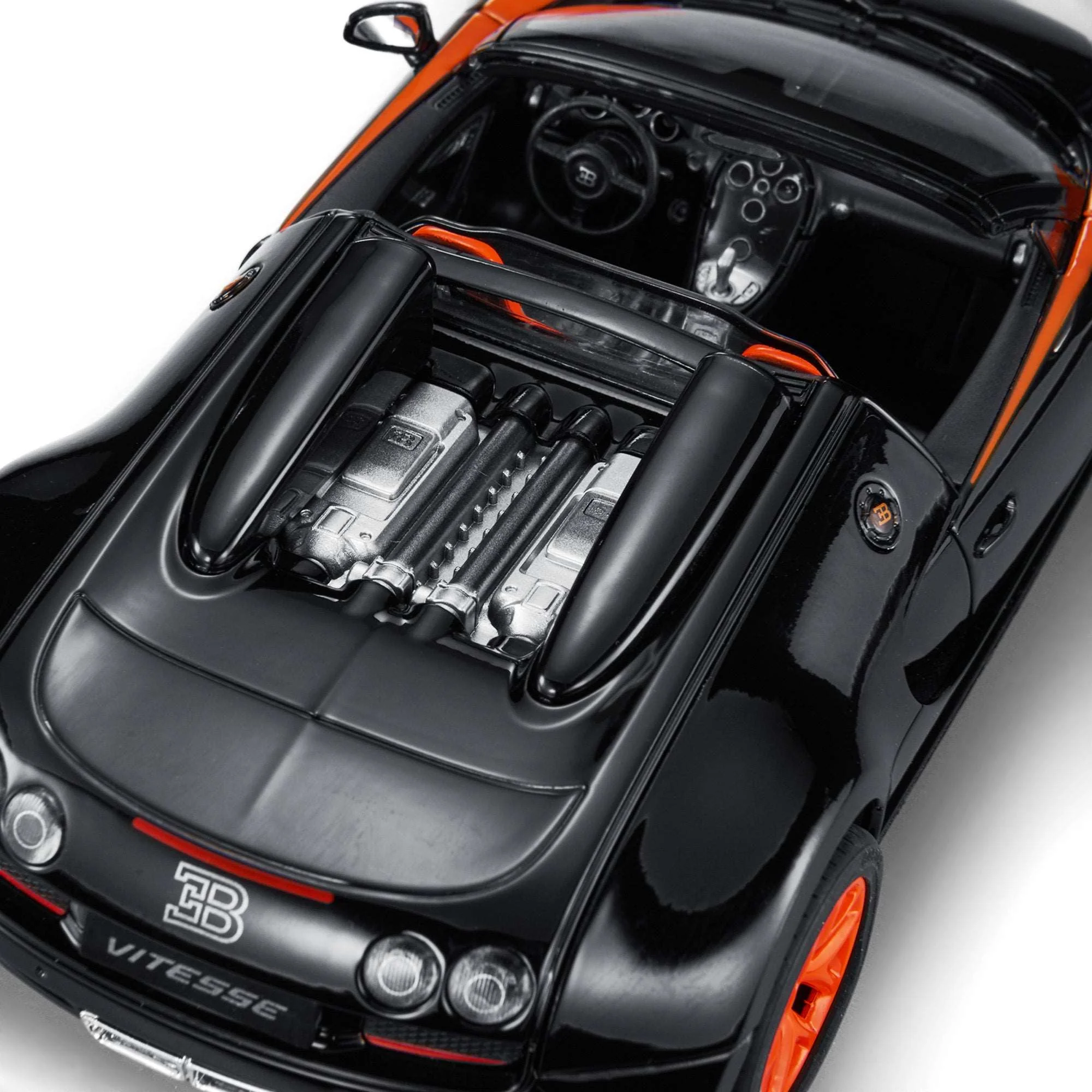 Bugatti Veyron 16.4 Diecast Car 1/18 Scale Licensed Toy Car with Open Doors by Rastar - Image 13