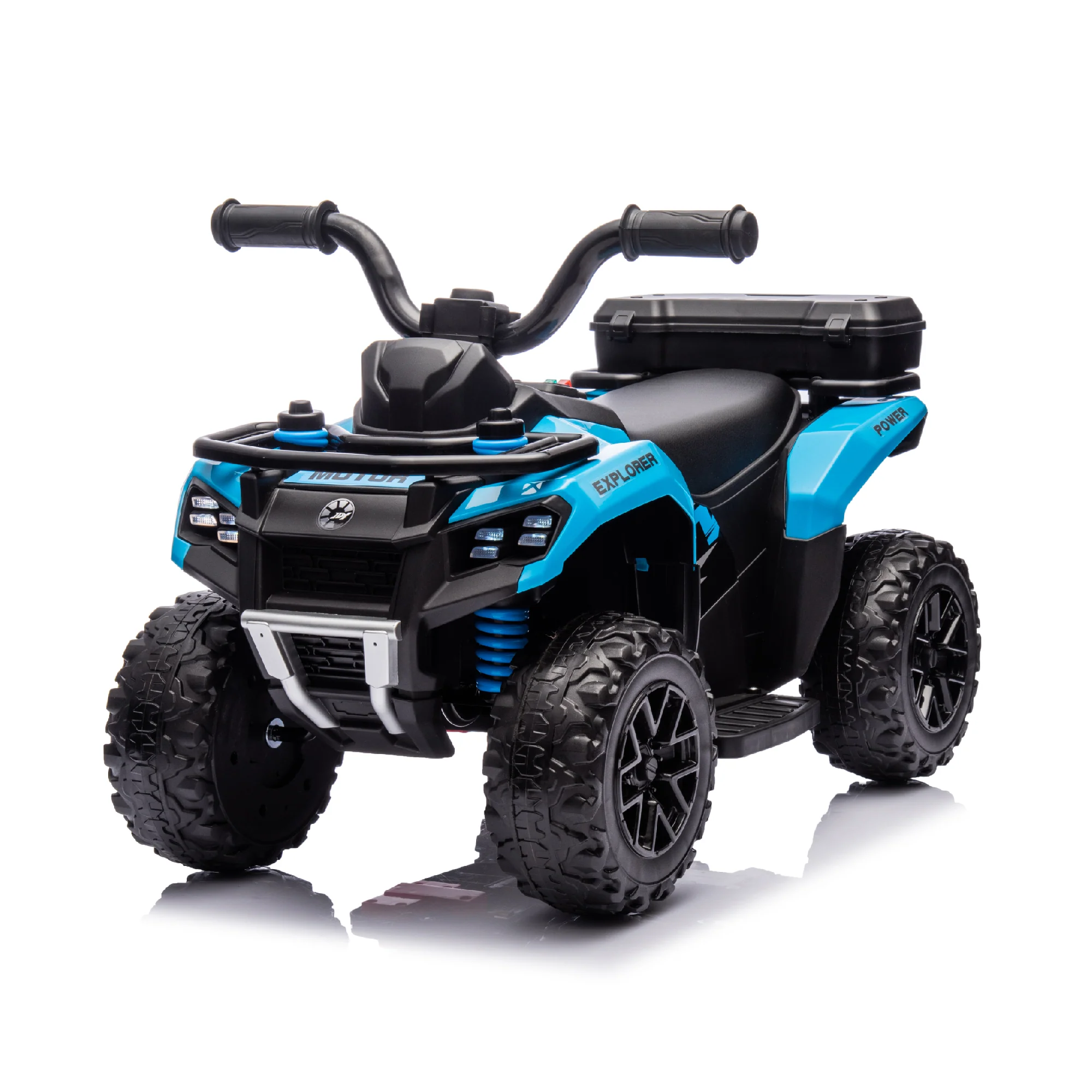 Explorer Quad ATV 6V Ride on Car 4-Wheeler Kids ATV with LED Lights and Music - Image 2