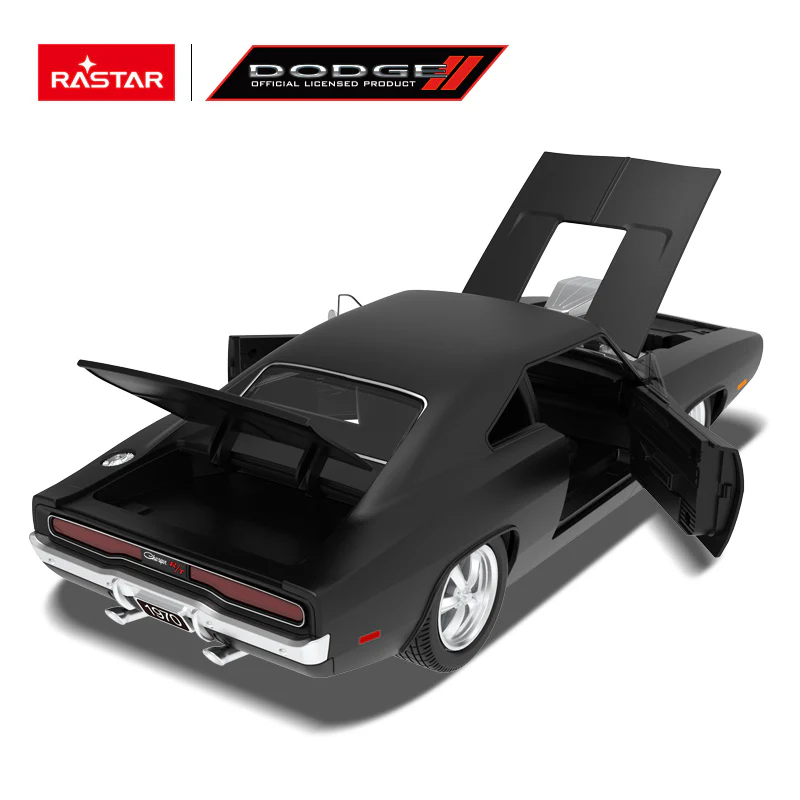 Dodge Charger R/T with Engine RC Car 1/16 Licensed Remote Control Toy Car with Open Doors and Working Lights by Rastar, Fast & Furious - Image 10