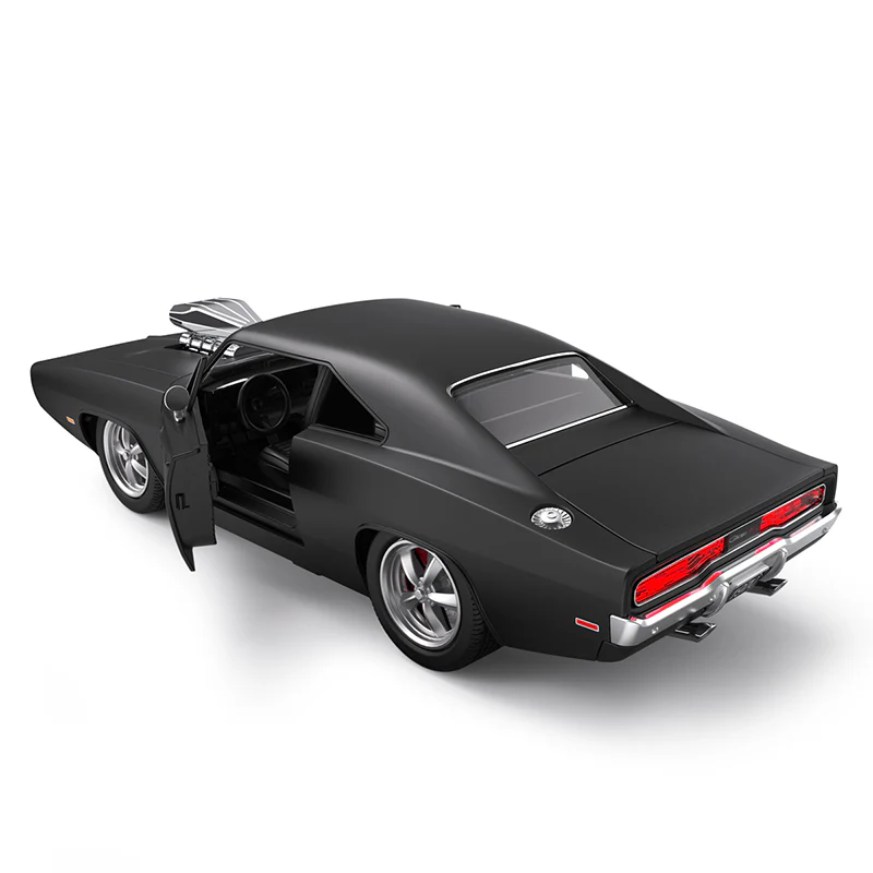 Dodge Charger R/T with Engine RC Car 1/16 Licensed Remote Control Toy Car with Open Doors and Working Lights by Rastar, Fast & Furious - Image 3