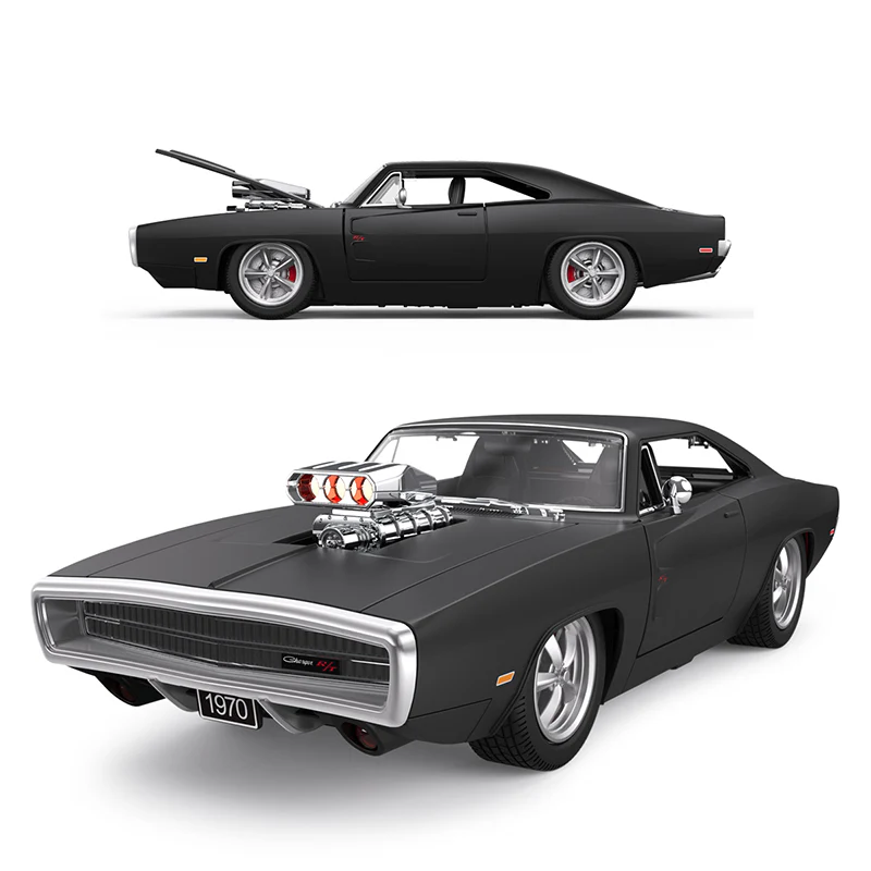 Dodge Charger R/T with Engine RC Car 1/16 Licensed Remote Control Toy Car with Open Doors and Working Lights by Rastar, Fast & Furious - Image 4