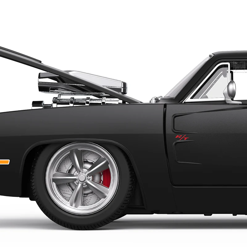 Dodge Charger R/T with Engine RC Car 1/16 Licensed Remote Control Toy Car with Open Doors and Working Lights by Rastar, Fast & Furious - Image 5