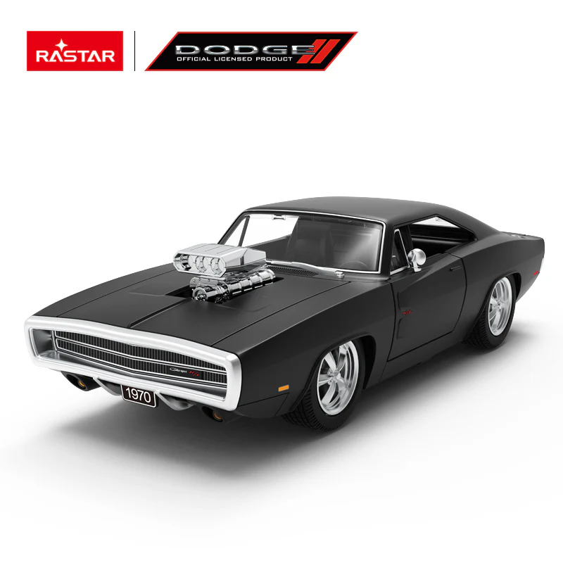 Dodge Charger R/T with Engine RC Car 1/16 Licensed Remote Control Toy Car with Open Doors and Working Lights by Rastar, Fast & Furious - Image 7