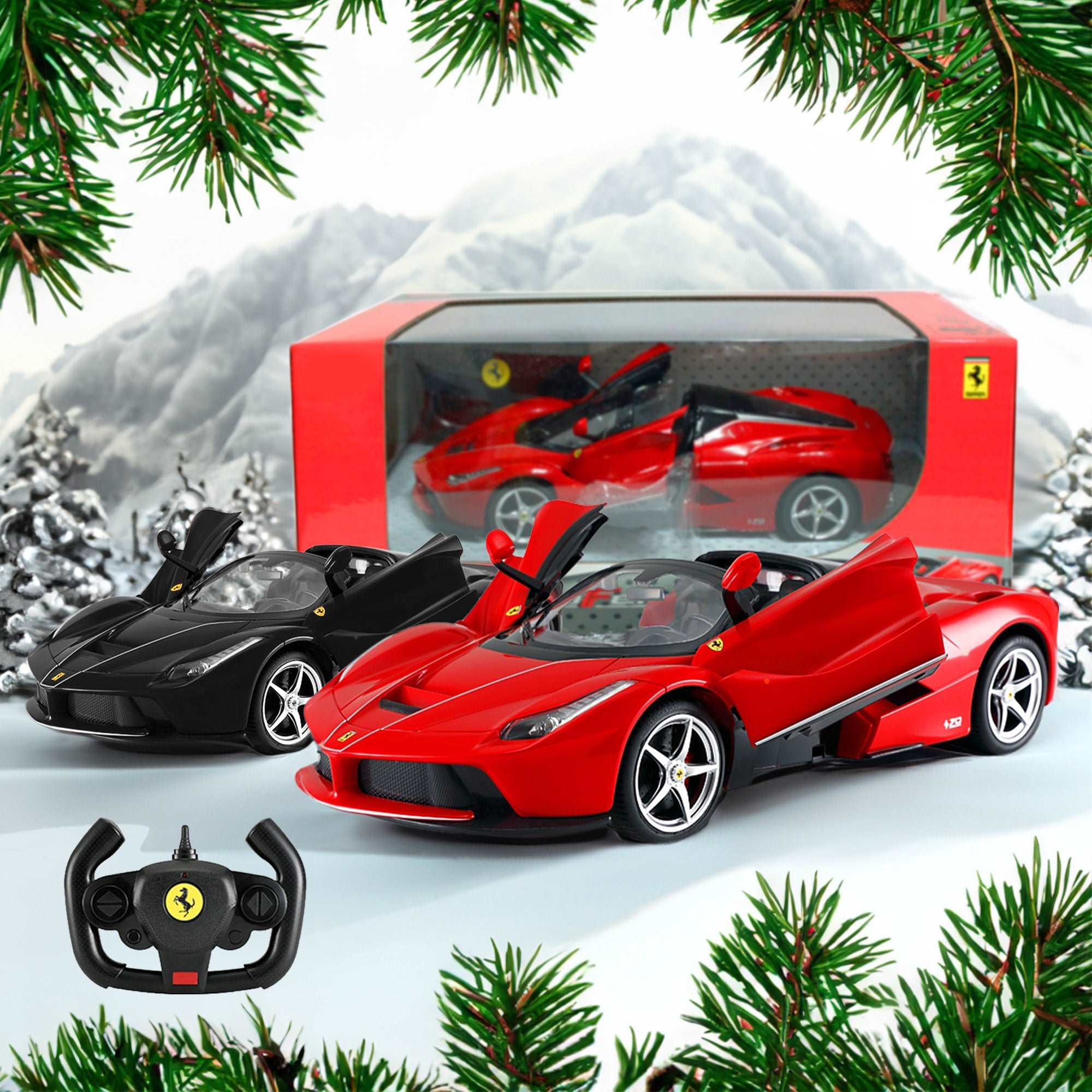 Ferrari LaFerrari Aperta RC Car 1/14 Scale Licensed Remote Control Toy Car with Drift Function, Open Doors and Working Lights by Rastar - Image 7